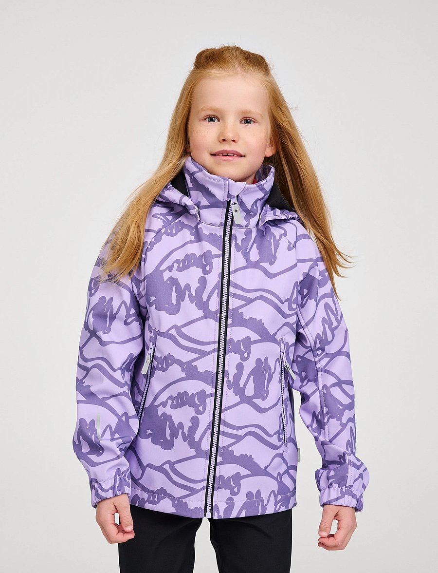 Reima - Softshell jacket, Aitoo - softshelljakker - blooming lilac - 4