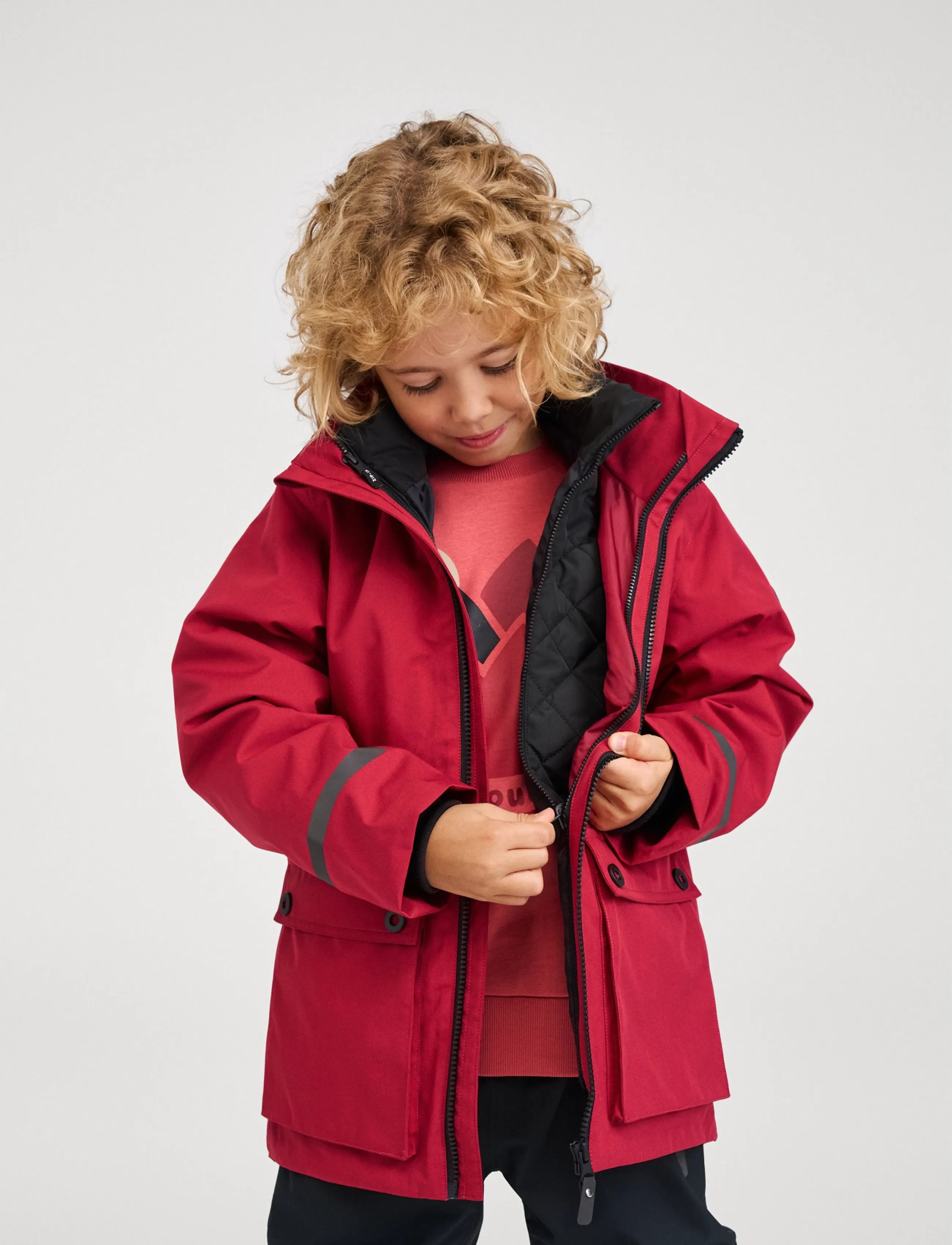Reima - ReimaTec jacket, Syddi - tepitud joped - cranberry - 4