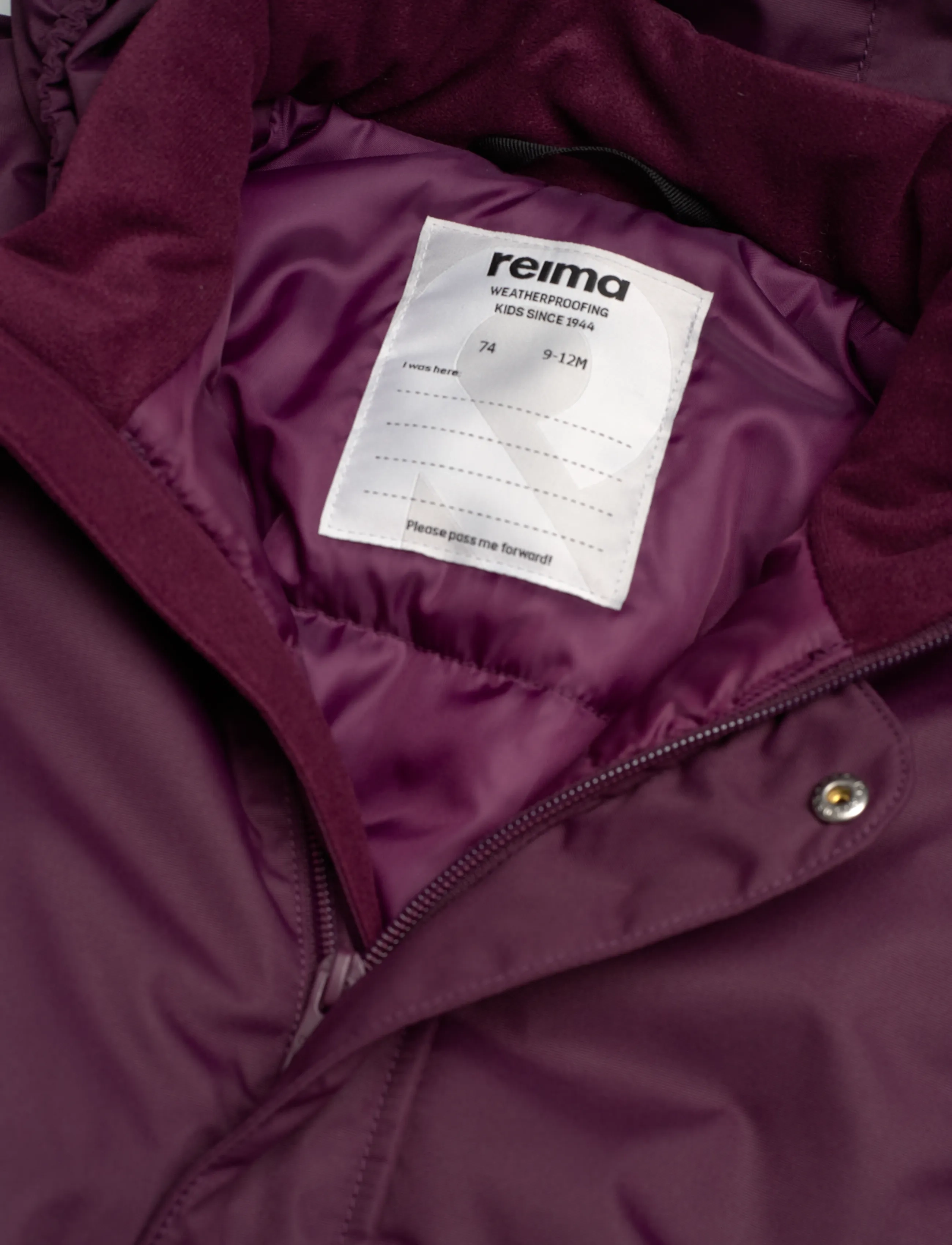 Reima - Winter overall, Tienoo - jacken & mäntel - deep purple - 2