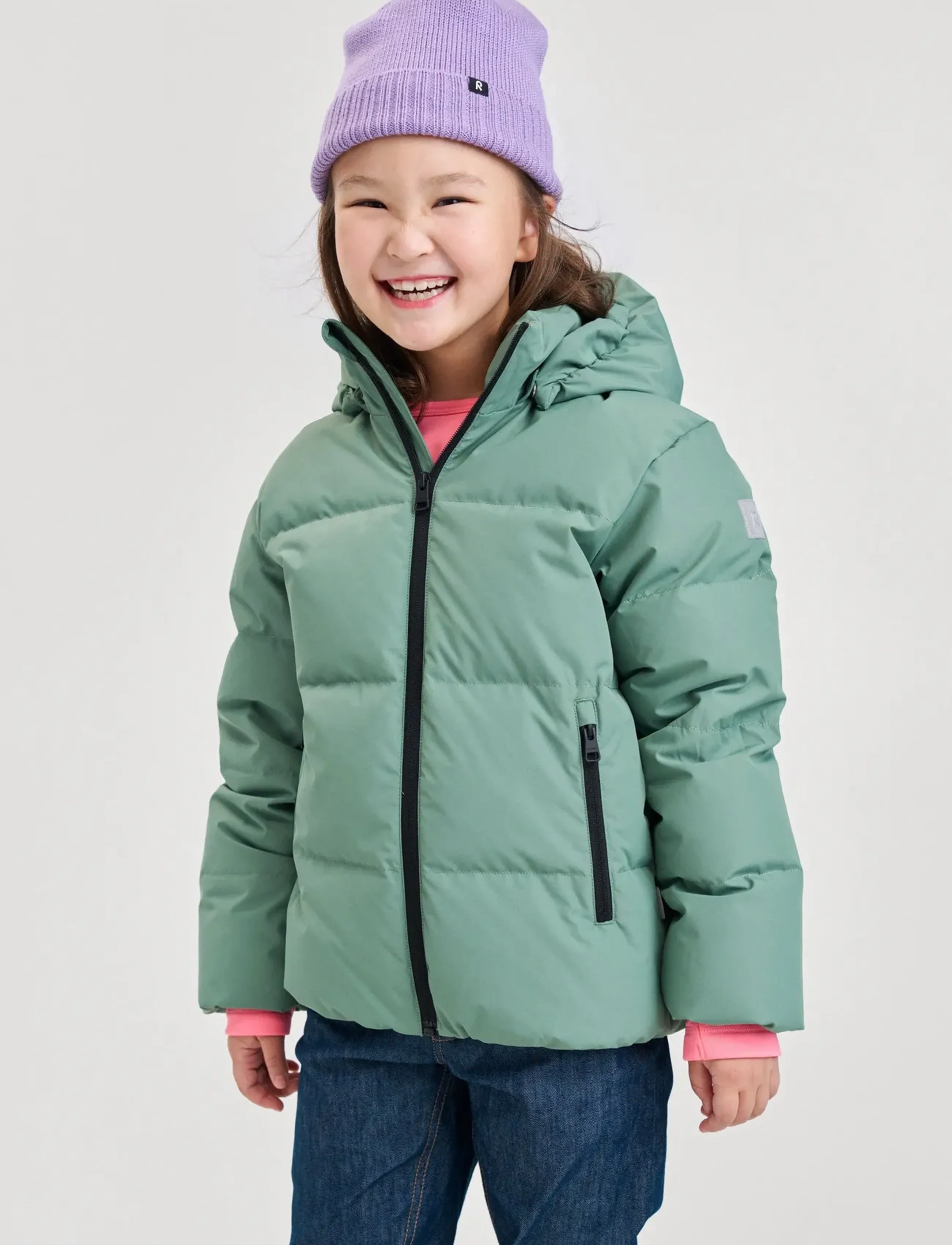 Reima Down jacket, Paimio - Overtøj - GREEN CLAY / green