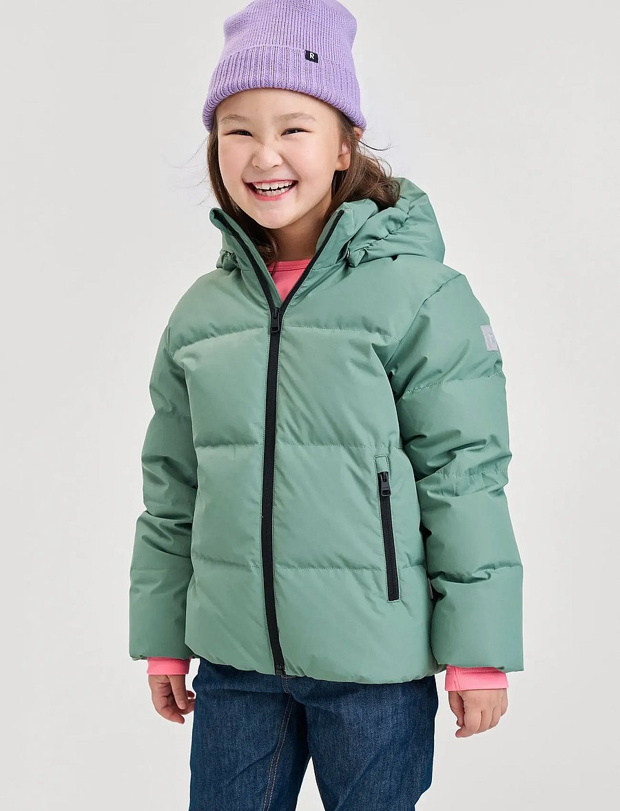 Reima - Down jacket, Paimio - isolerede jakker - green clay - 0