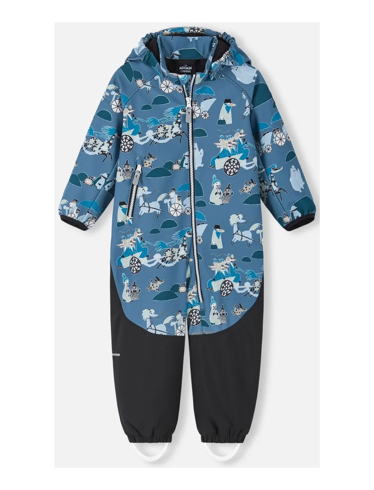 Reima Softshell Overall, Moomin Mjosa, 104, Blue, Overalls > Softshell-Overalls, Børn