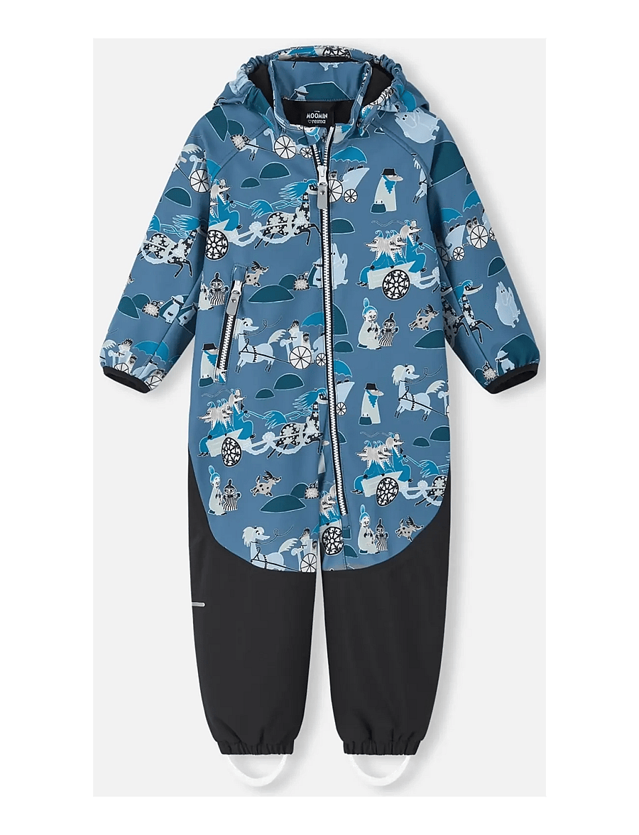 Reima - Softshell overall, Moomin Mjosa - softshell-overalls - blue ocean - 0
