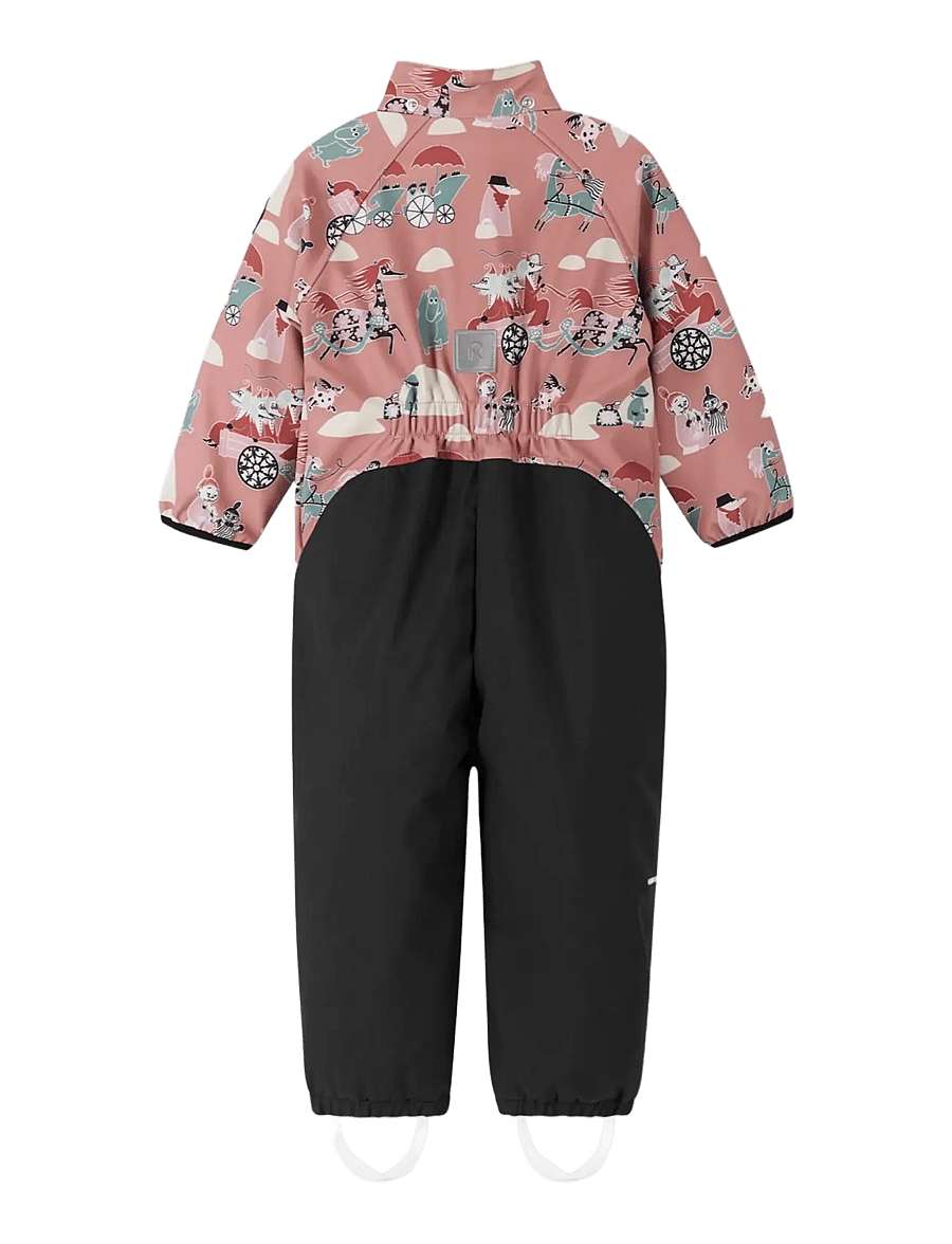Reima - Softshell overall, Moomin Mjosa - softshell dragter - rose blush - 2