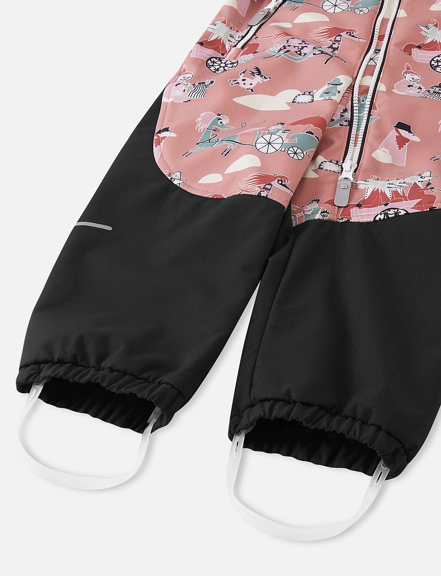 Reima - Softshell overall, Moomin Mjosa - softshell dragter - rose blush - 3