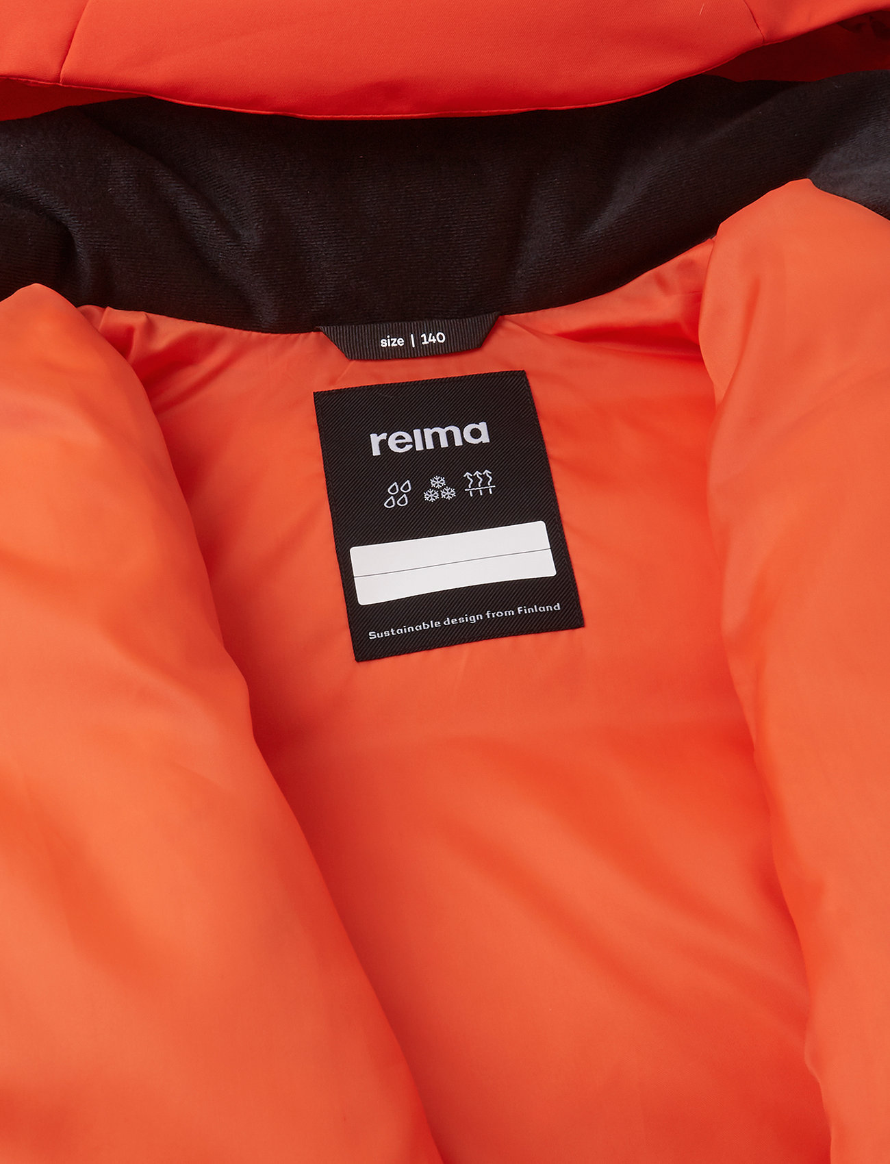 Reima - Reimatec down jacket, Alkkula - mandarin orange - 4