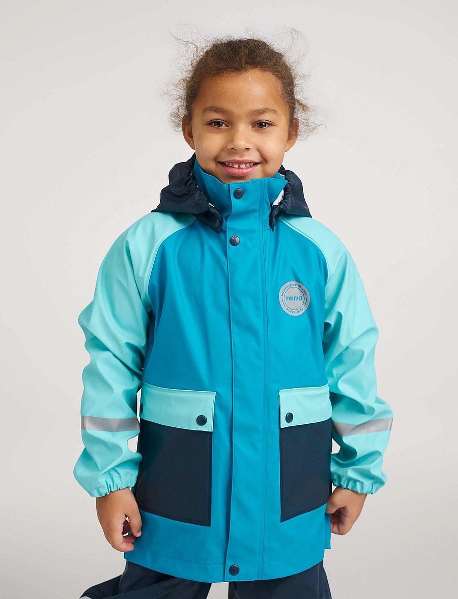 Reima - Raincoat, Suihku - shell- & regnjakker - aquatic blue - 0