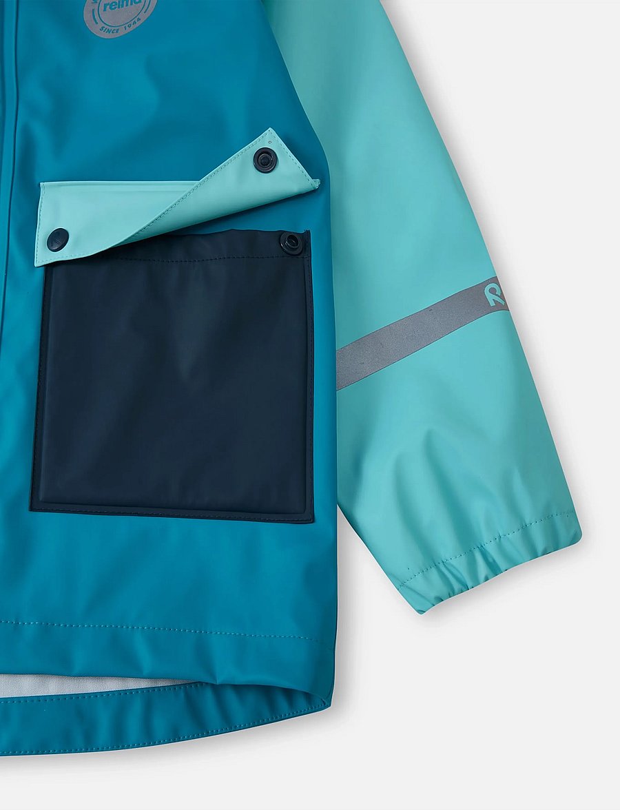 Reima - Raincoat, Suihku - shell- & regnjakker - aquatic blue - 5