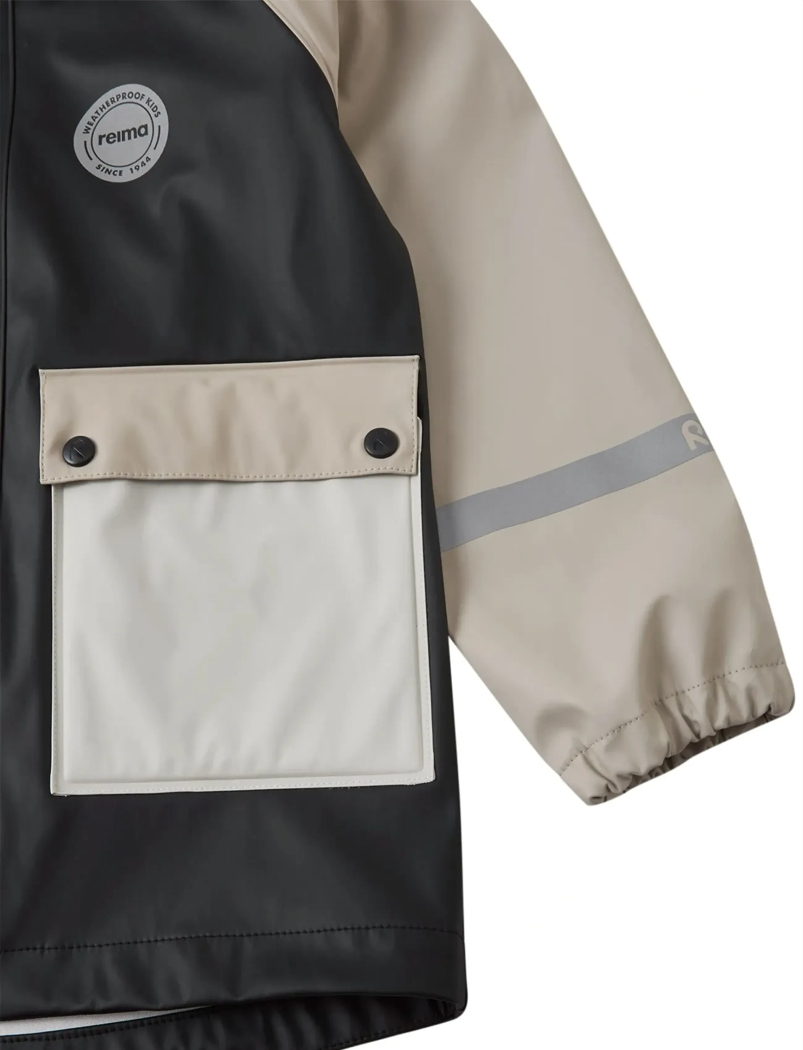 Reima - Raincoat, Suihku - shell- & regnjakker - black - 3