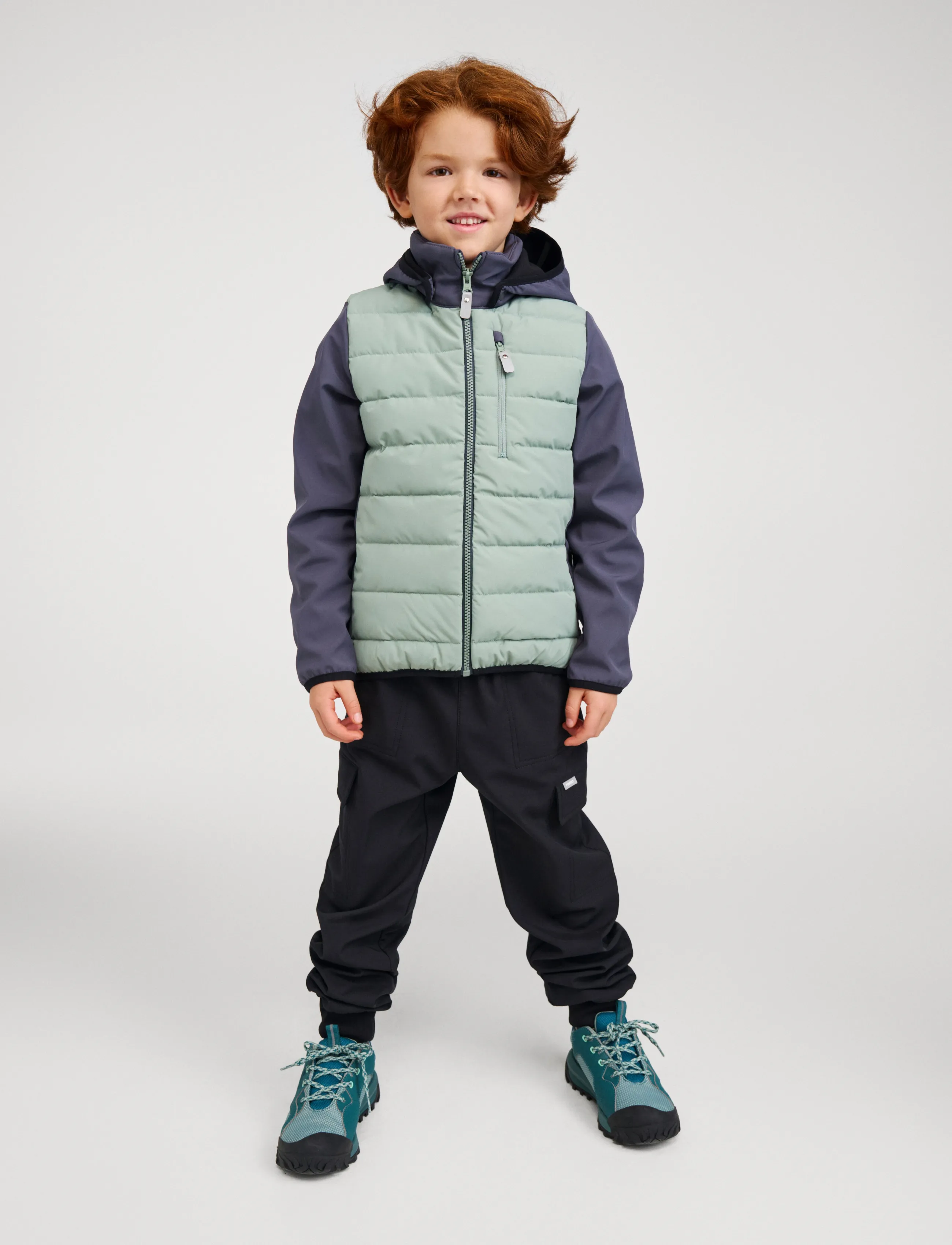 Reima - Hybrid jacket, Vaihto - skal- & regnjackor - stone green - 2