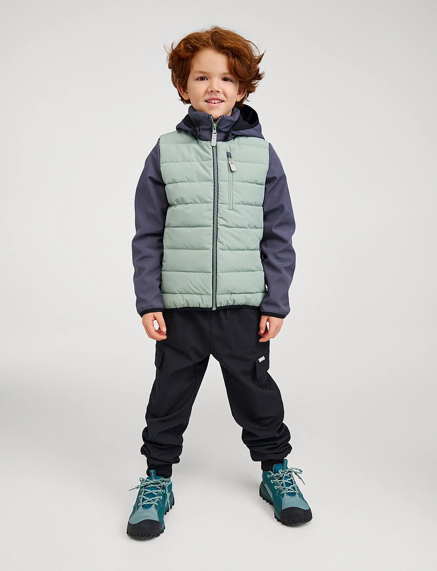 Reima - Hybrid jacket, Vaihto - skal- & regnjackor - stone green - 2
