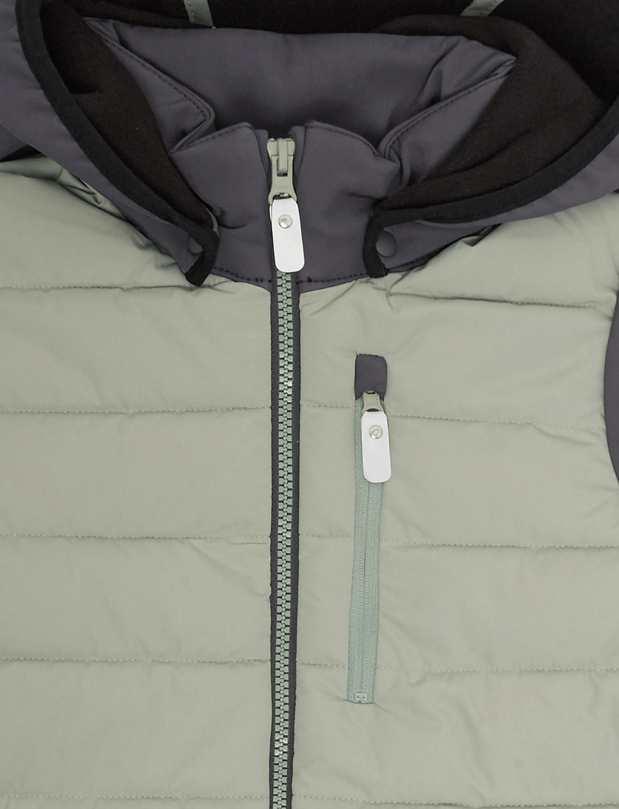 Reima - Hybrid jacket, Vaihto - skal- & regnjackor - stone green - 3