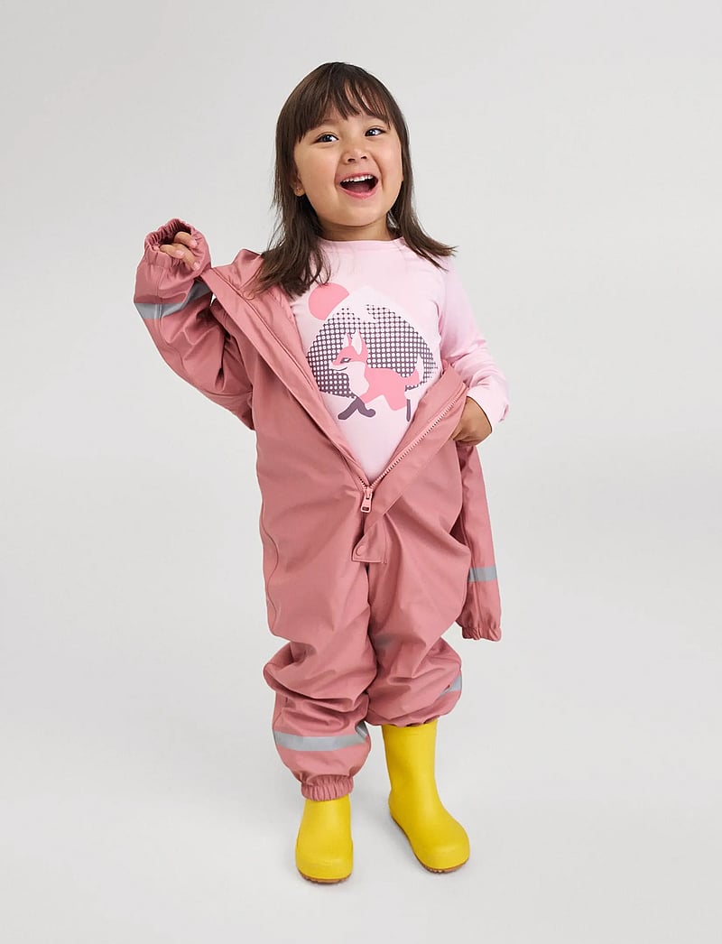 Reima - Rain overall, Rapakko - lietus valkā kombinezoni - rose blush - 0