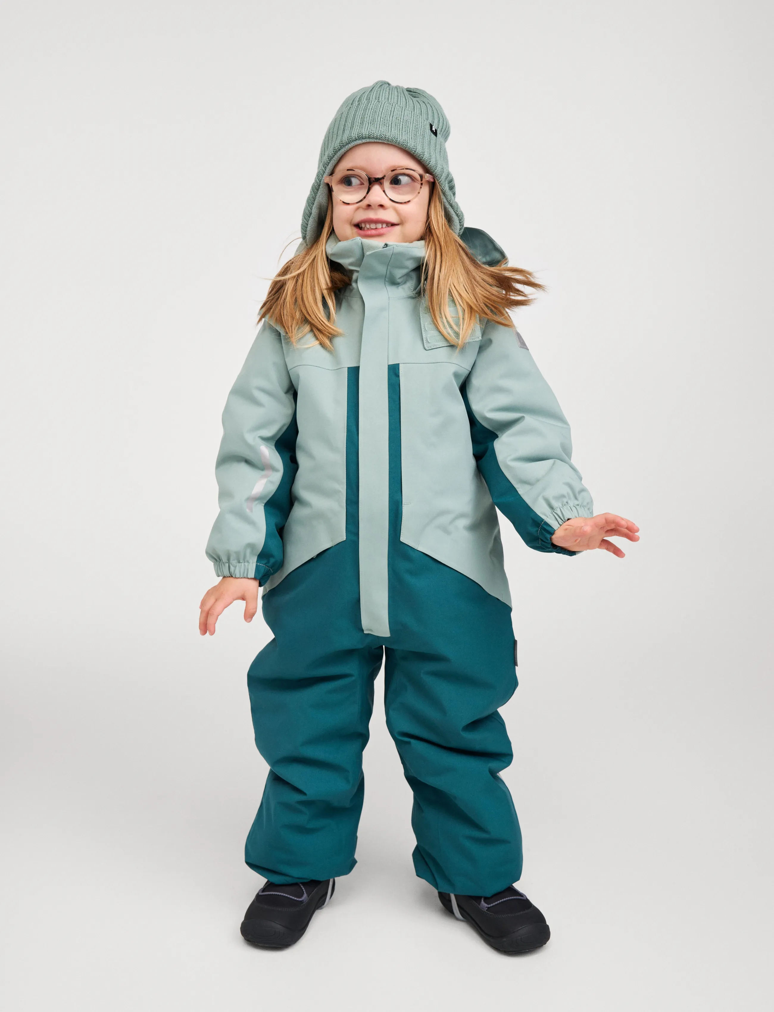 Reima tec Winter Overall, Varila, Kinder, Schneeanzug, Grün, Gr.140