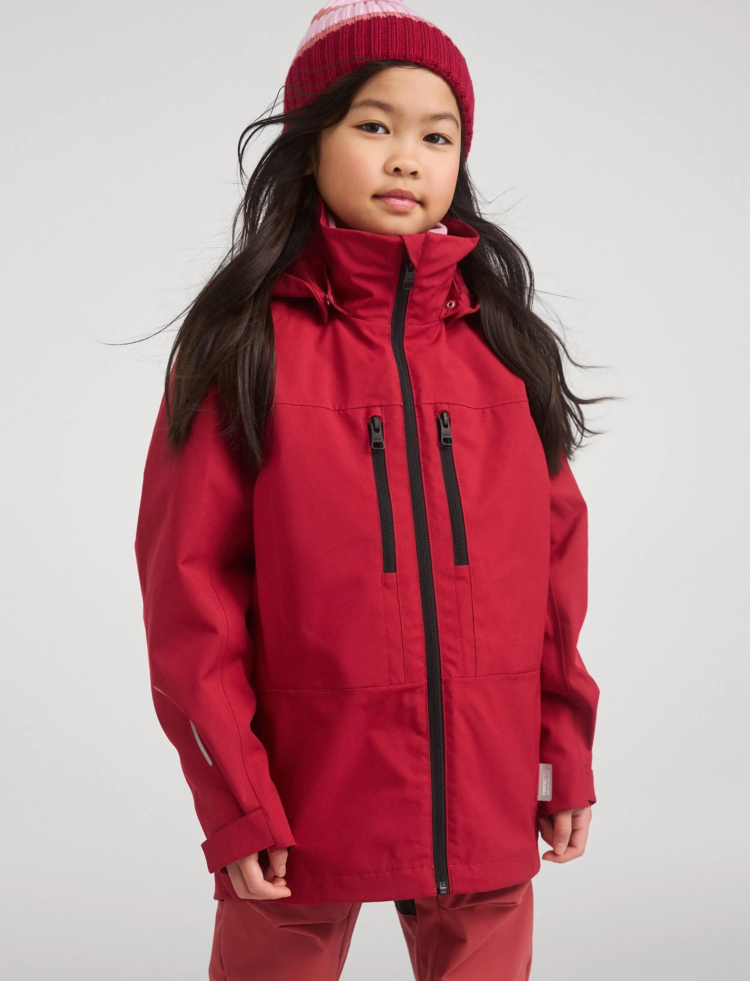 Reima Reimatec Jacket, Saarela, 164, Red, Regntøj > Jakker, Børn