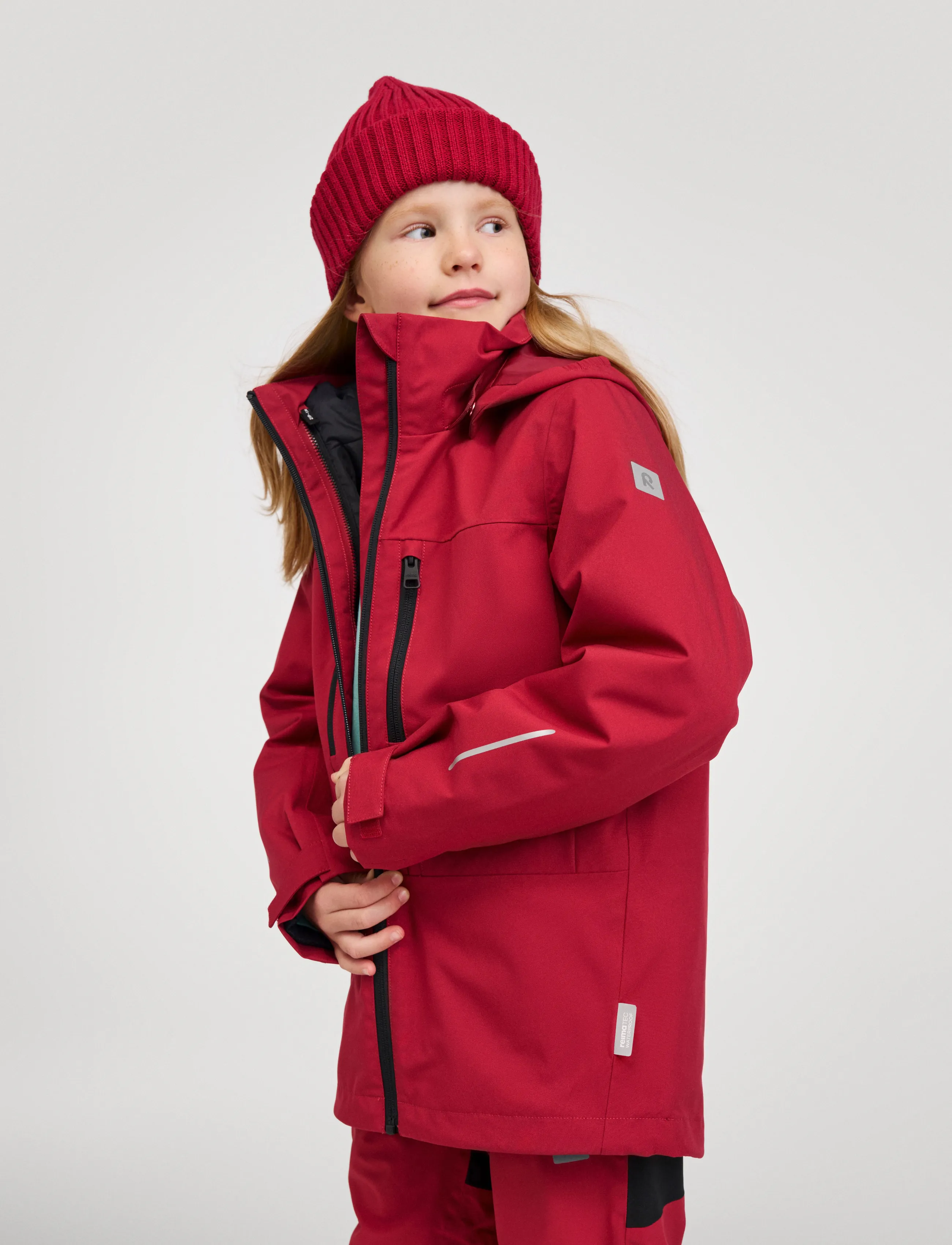 Reima - ReimaTec jacket, Saarela - tuule- ja vihmajakid - cranberry - 5