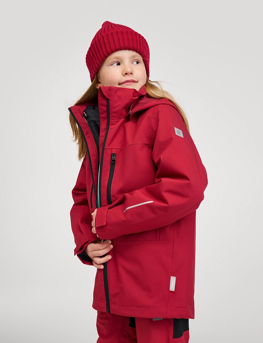 Reima - ReimaTec jacket, Saarela - shell- & regnjakker - cranberry - 5