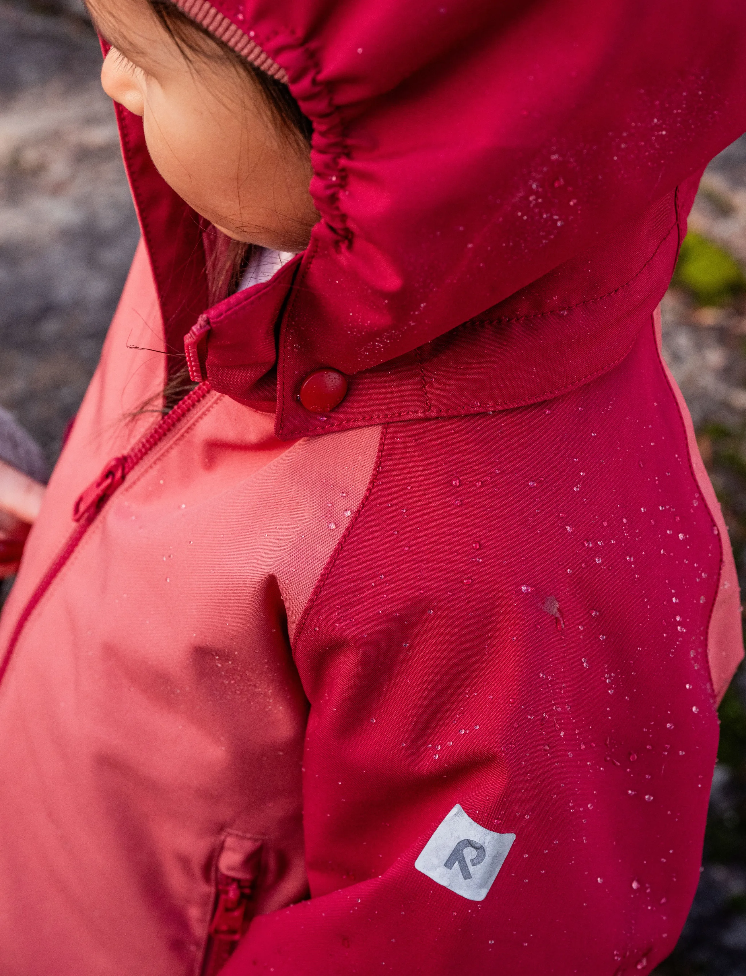 Reima - ReimaTec jacket, Sulkava - rain coats - red clay - 3
