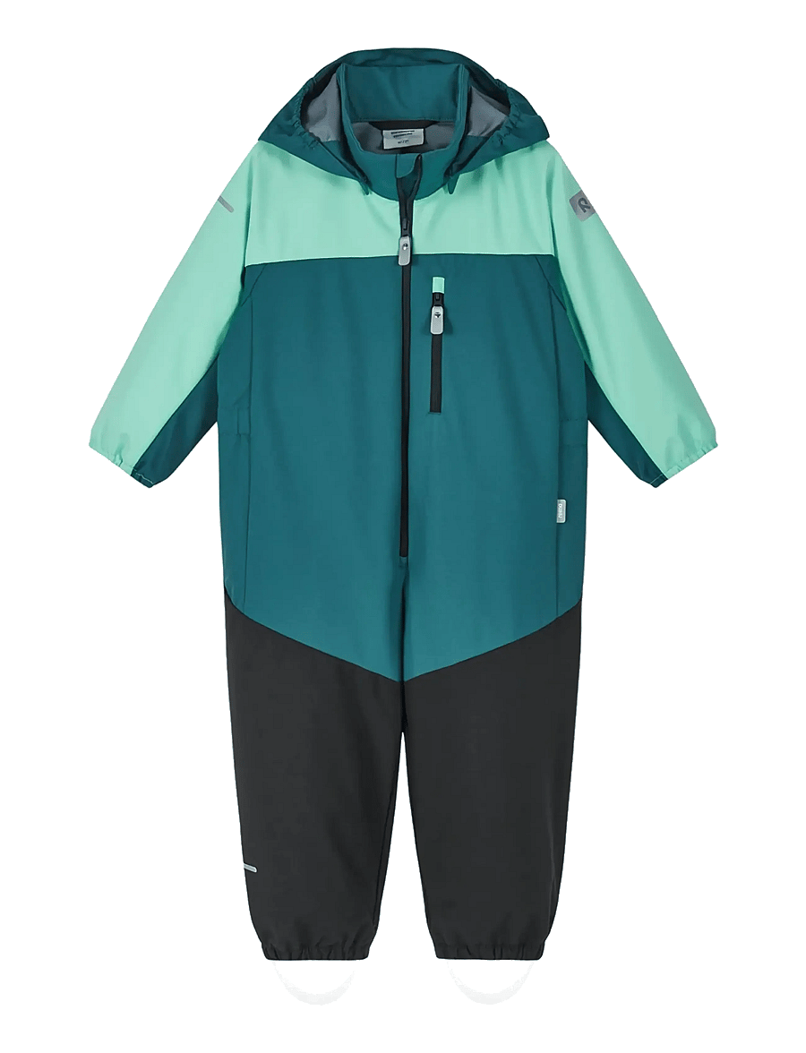 Reima - Softshell overall, Alkava - softshell-overalls - dark teal - 0