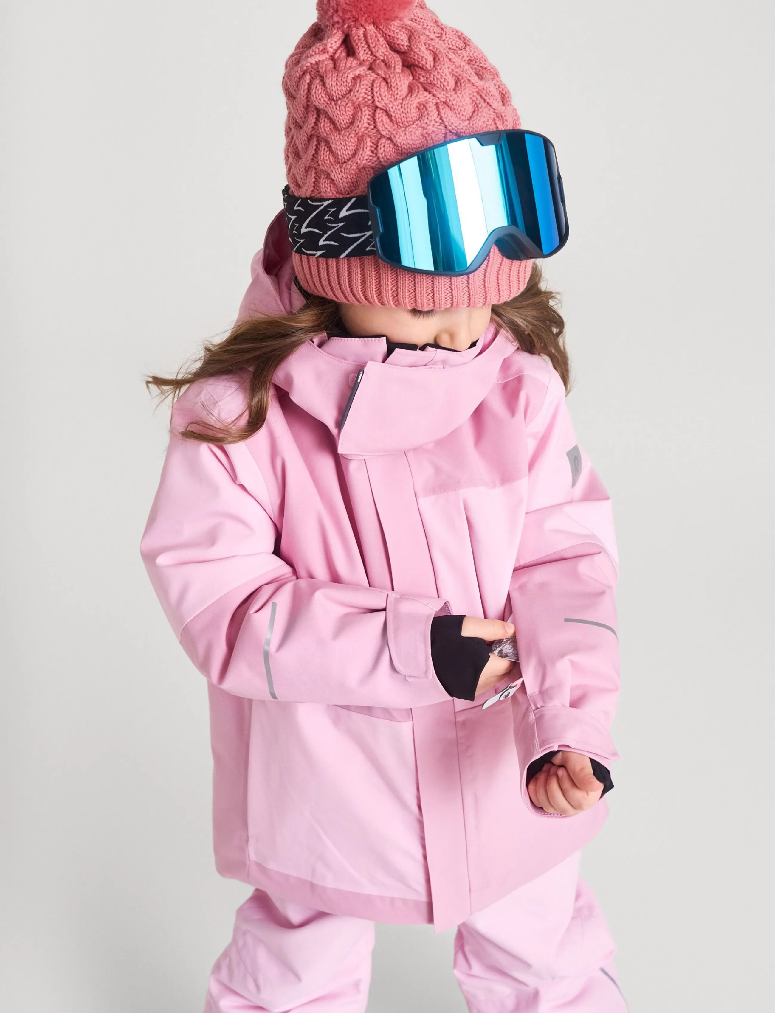 Reima - ReimaTec winter jacket, Rautas - skidjackor - grey pink - 4