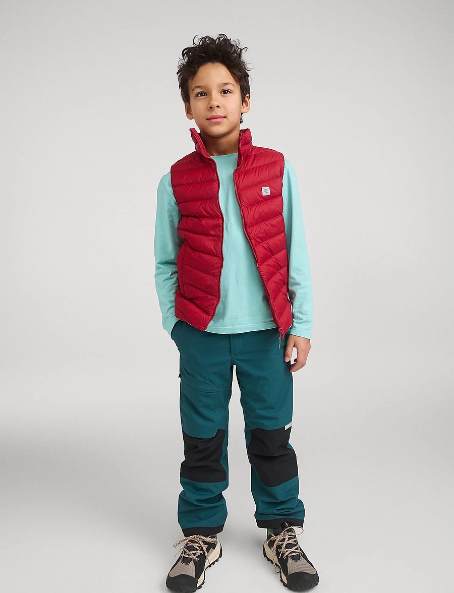 Reima - Down vest, Fiskari - Õueriided - cranberry - 0