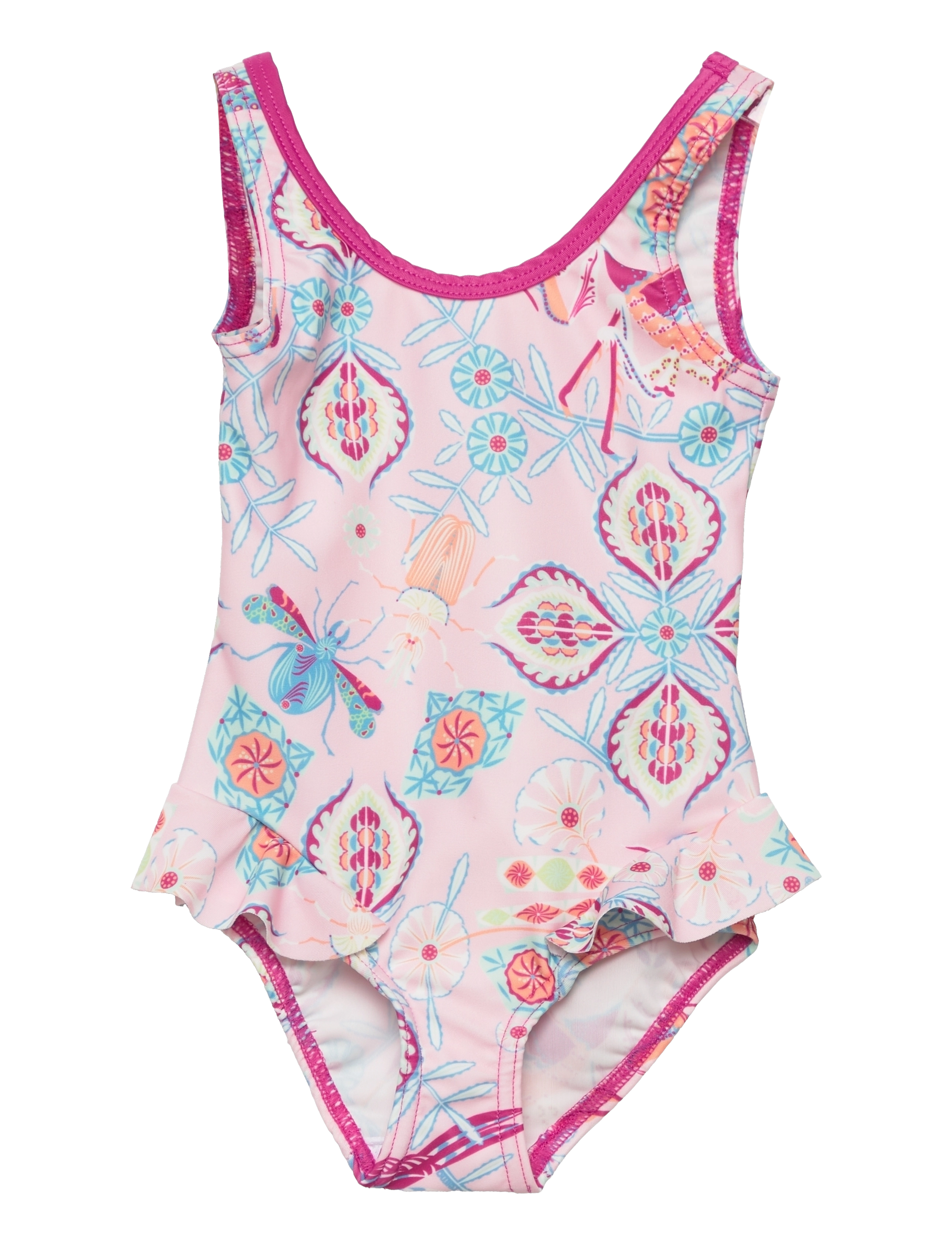 Reima Korfu, Flæsebadedragt, Pink, Str: 74