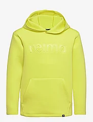 Reima - Sweater, Toimekas - medvilniniai megztiniai ir džemperiai su gobtuvu - yellow green - 0