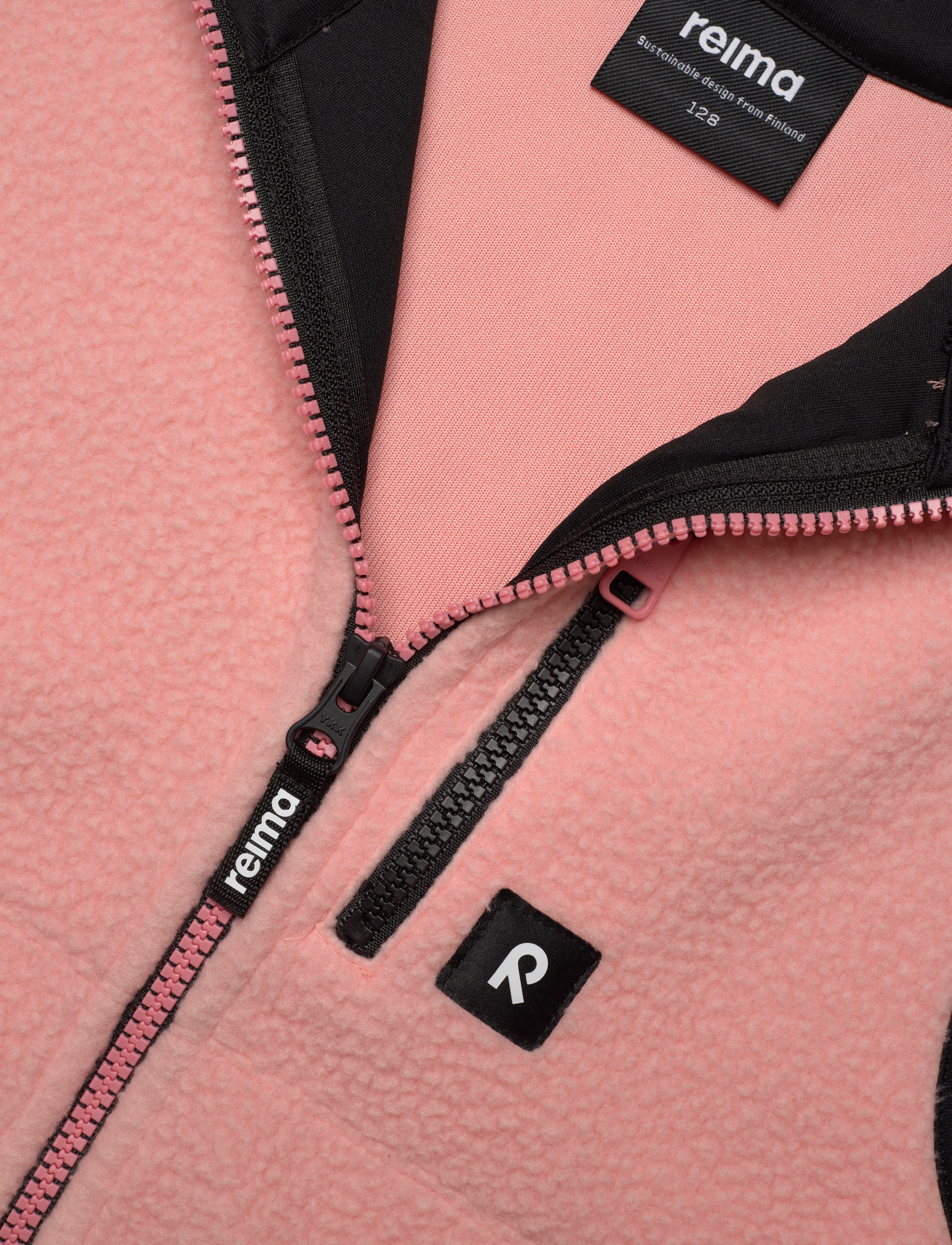 Reima - Fleece vest, Turkis - peach pink - 3