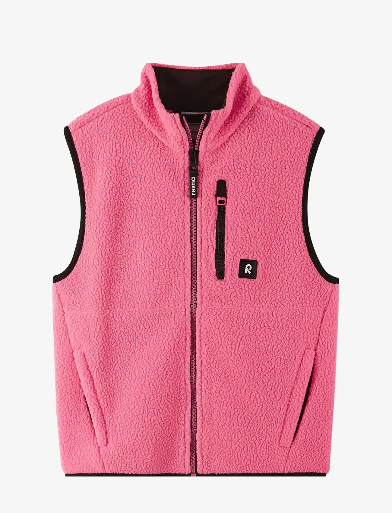 Reima - Fleece vest, Turkis - overtøj - soft coral - 0
