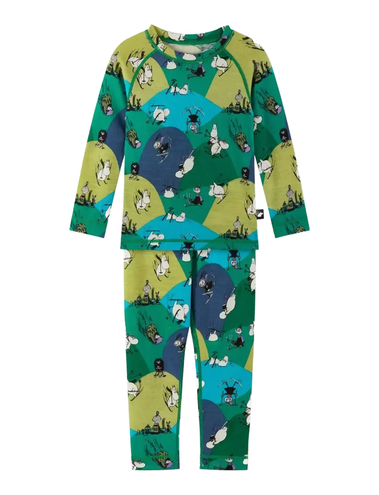 Reima Thermal set, Moomin Trivsam - Aluskerrastot - ENCHANTED GREEN / green