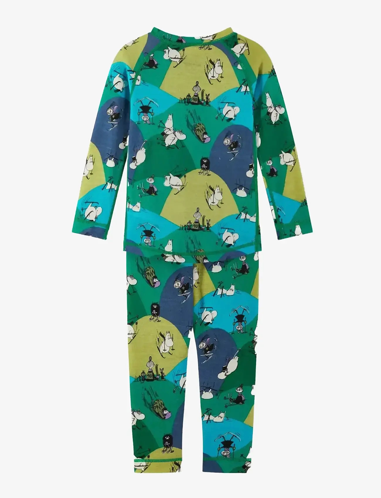 Reima - Thermal set, Moomin Trivsam - alusriided beebidele - enchanted green - 1