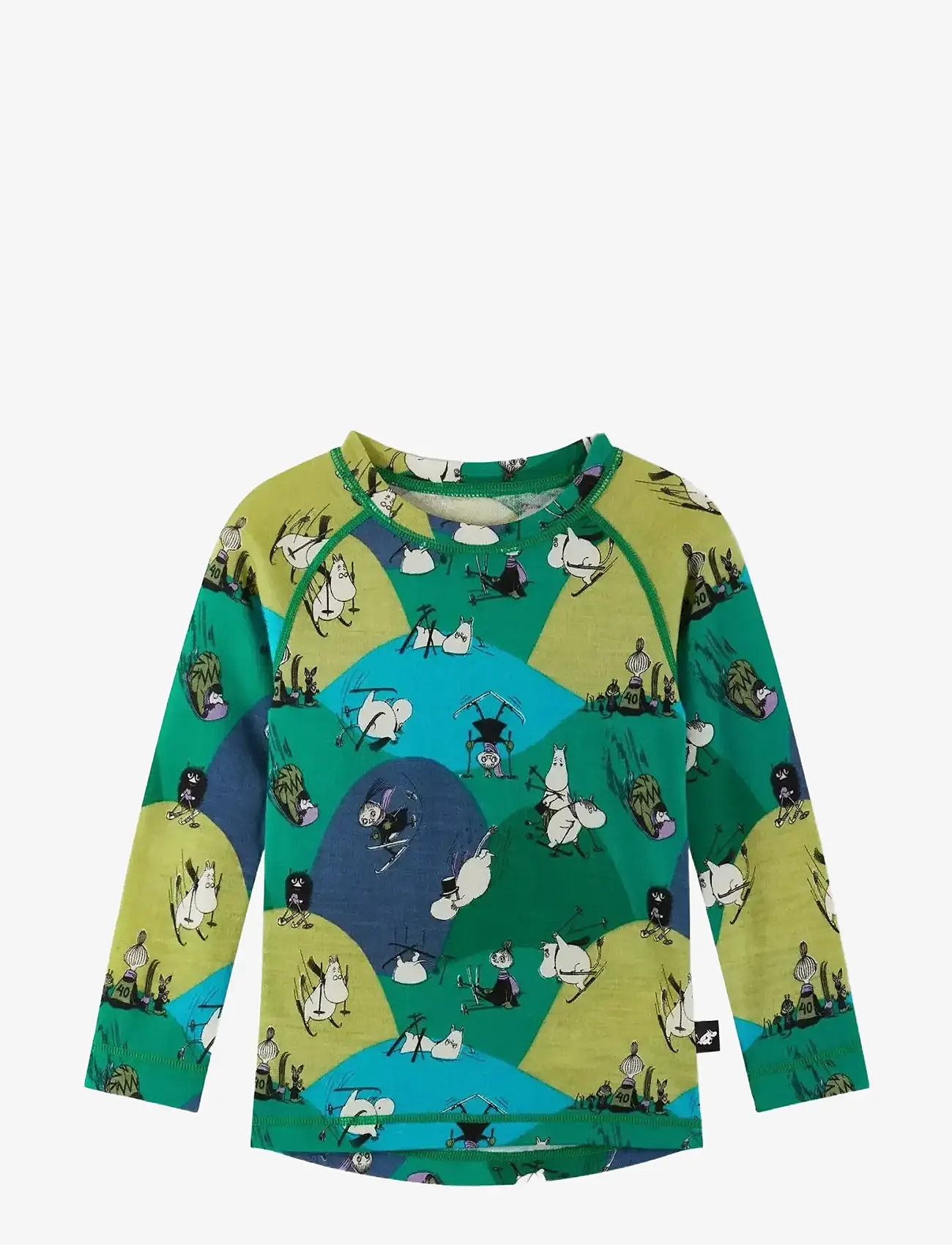 Reima - Thermal set, Moomin Trivsam - alusriided beebidele - enchanted green - 2