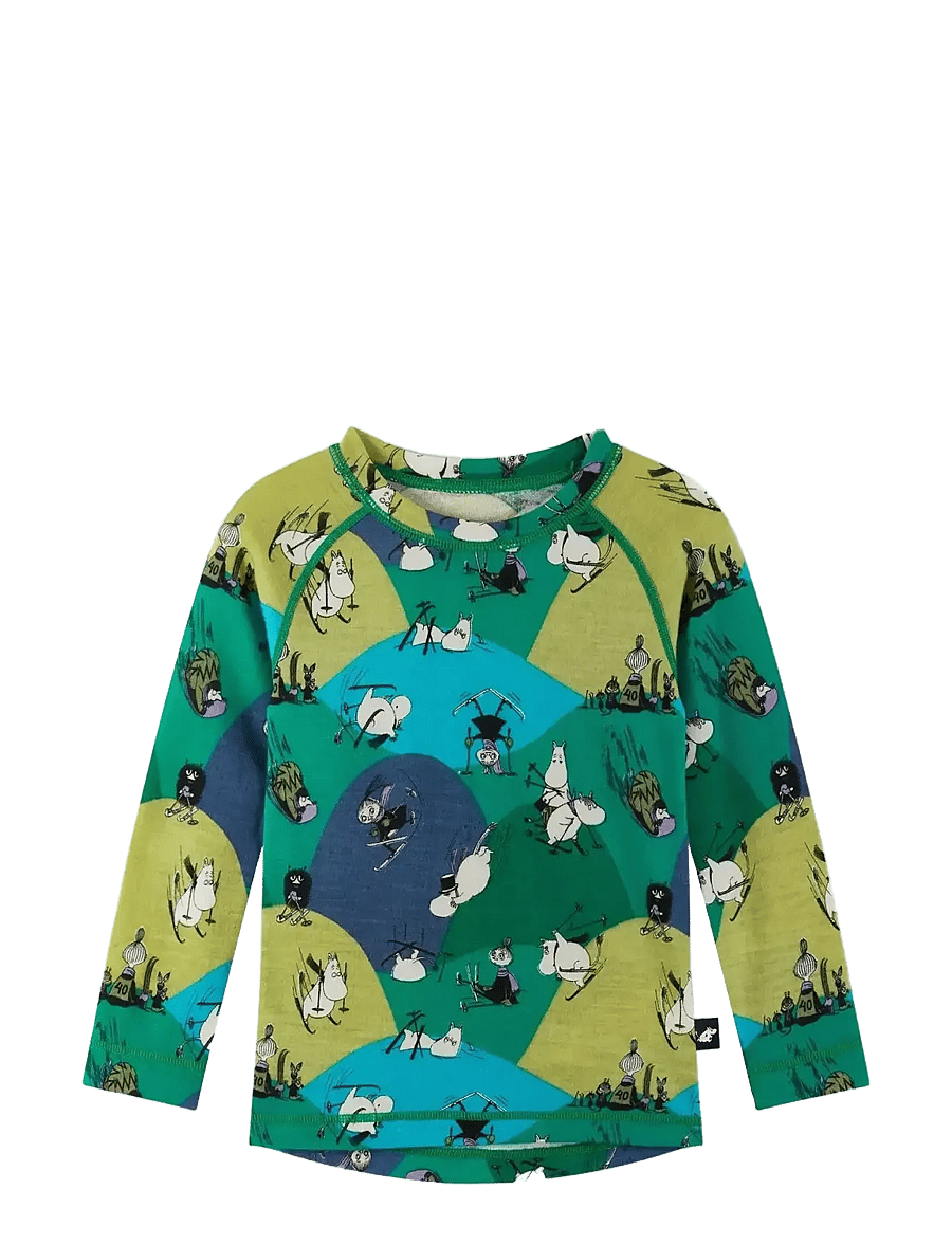 Reima - Thermal set, Moomin Trivsam - underställ baby - enchanted green - 2