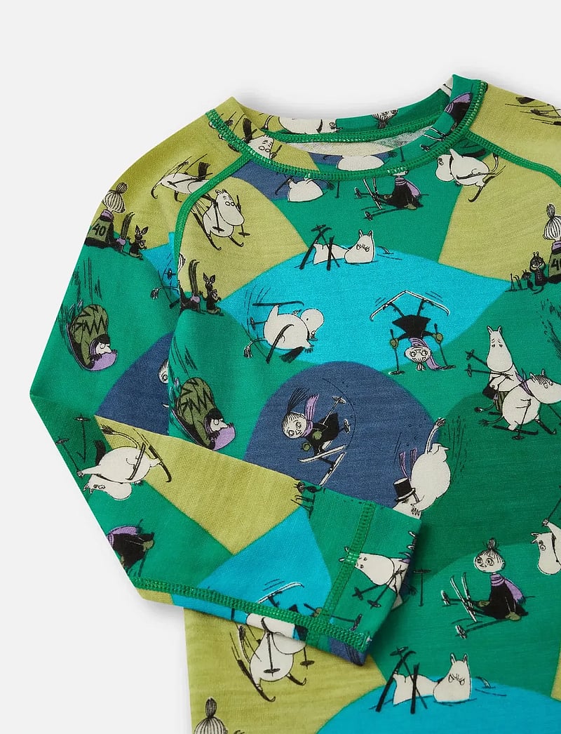 Reima - Thermal set, Moomin Trivsam - alusriided beebidele - enchanted green - 5