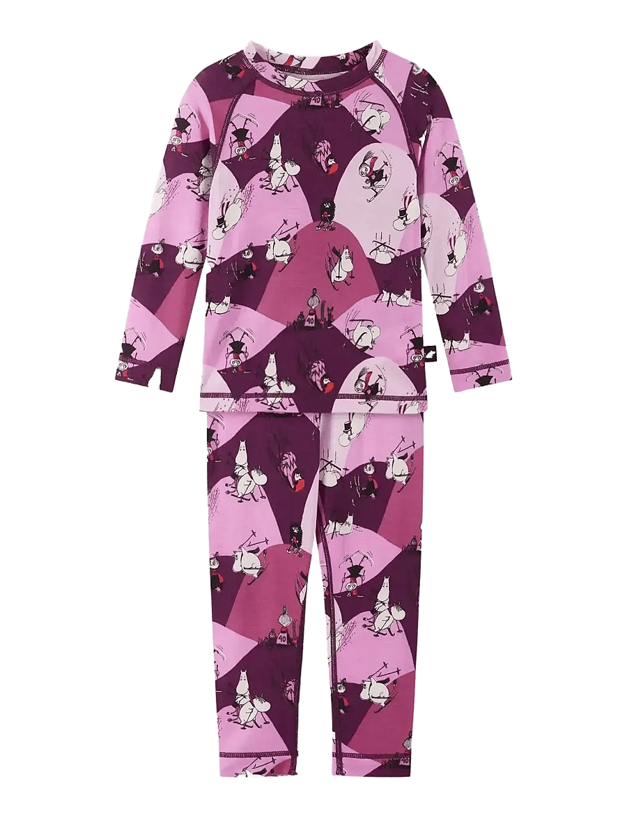 Reima - Thermal set, Moomin Trivsam - underställ baby - rose pink - 0