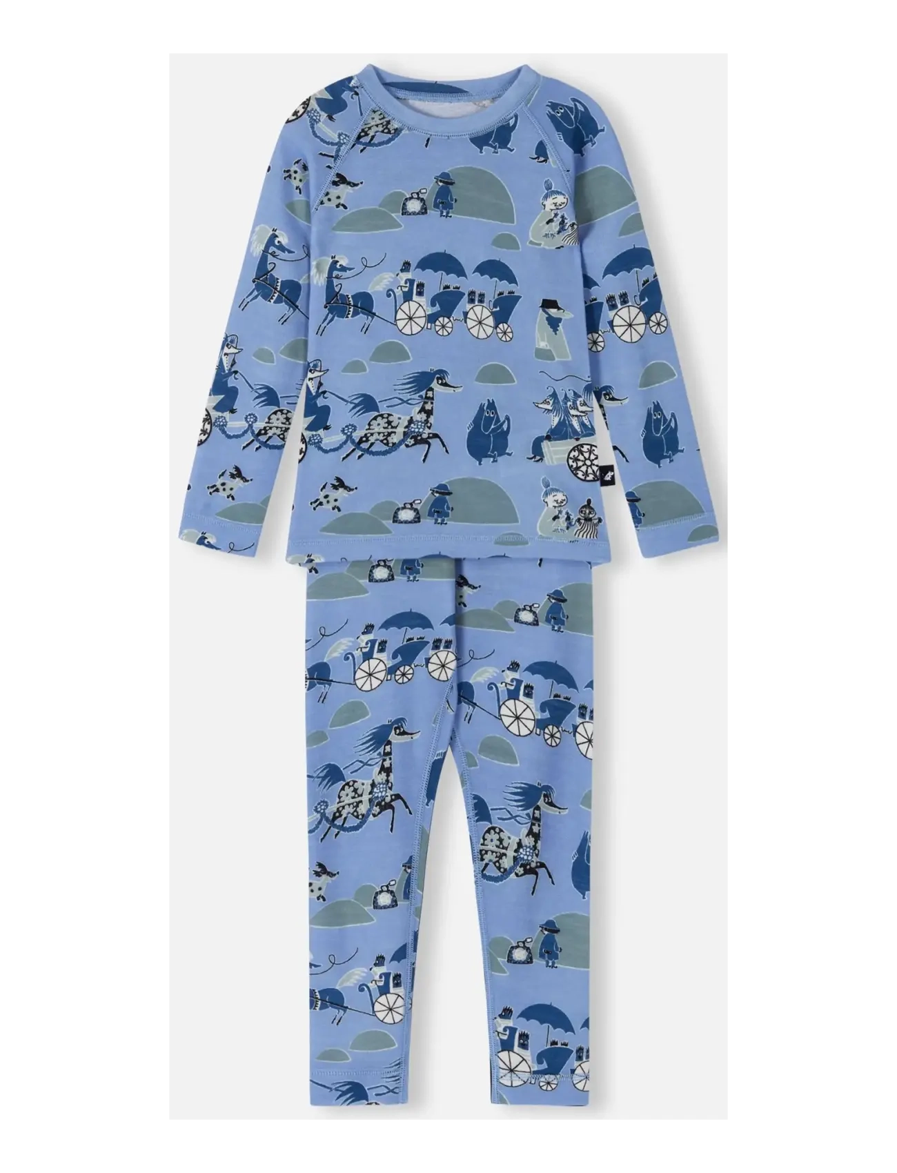 Reima Thermal base layer set, Moomin Trivsam - Termotøj - AIRY BLUE / blue