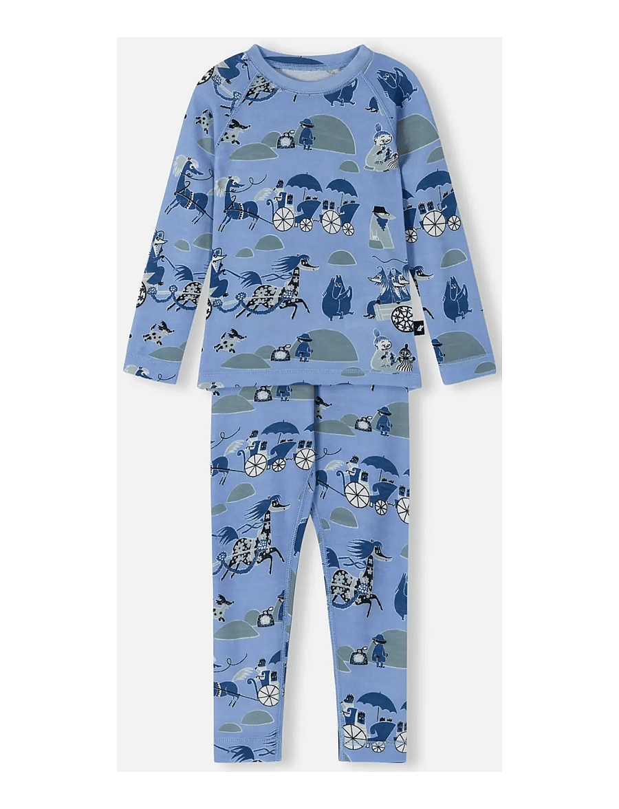 Reima - Thermal base layer set, Moomin Trivsam - termosæt - airy blue - 0