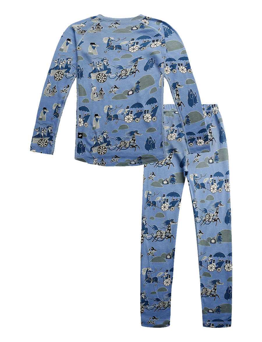 Reima - Thermal base layer set, Moomin Trivsam - base layer baby - airy blue - 1