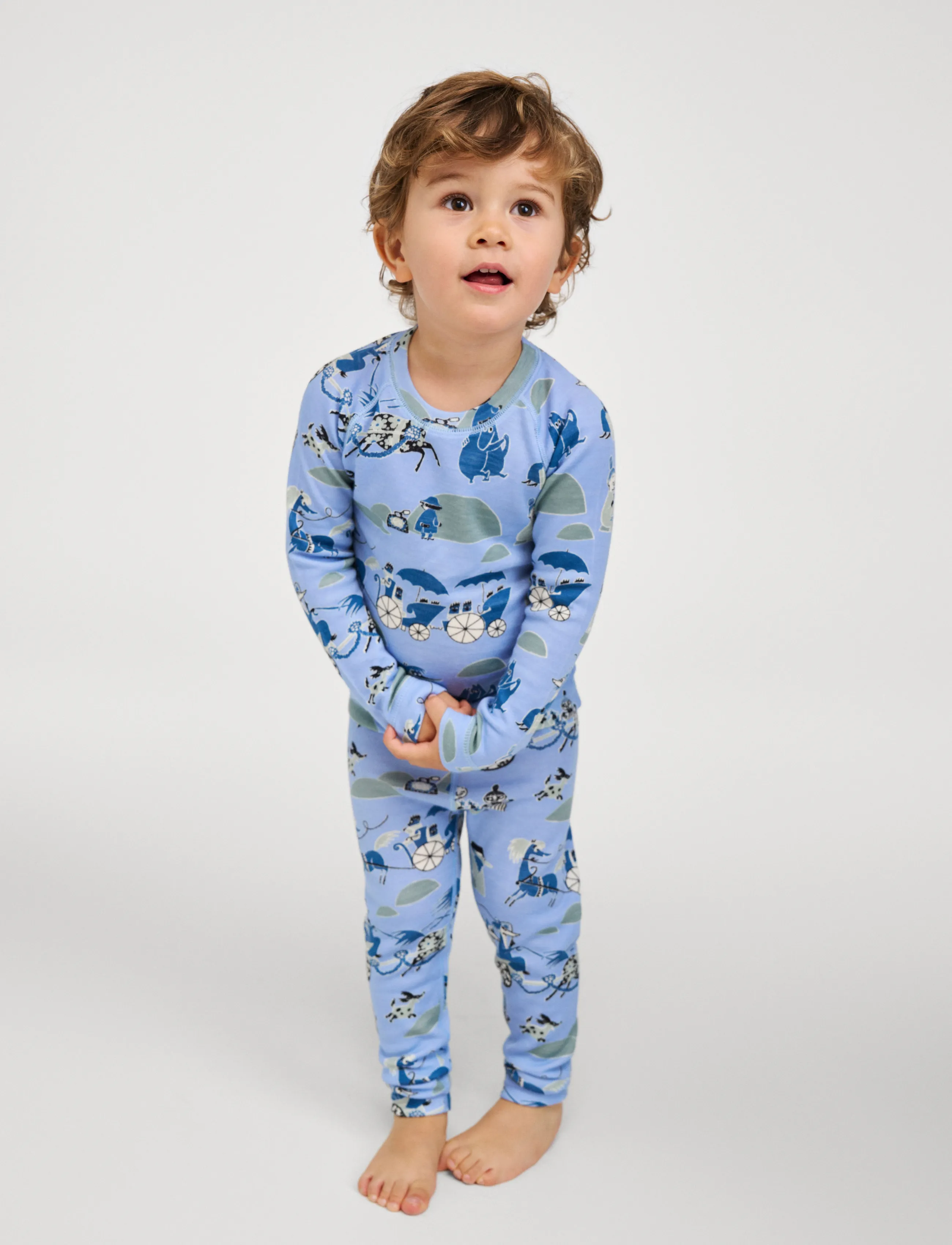 Reima - Thermal base layer set, Moomin Trivsam - termosæt - airy blue - 4