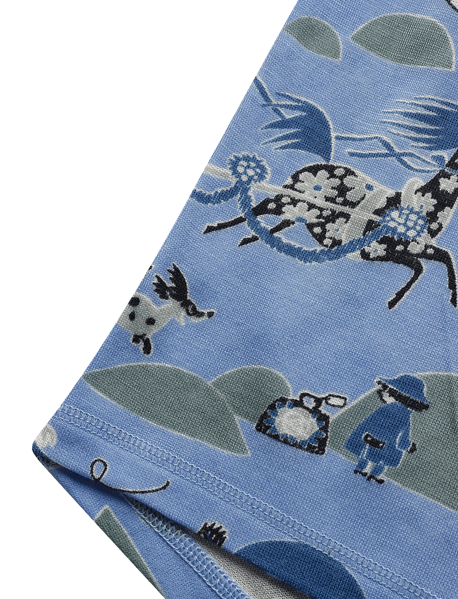 Reima - Thermal base layer set, Moomin Trivsam - base layer baby - airy blue - 4