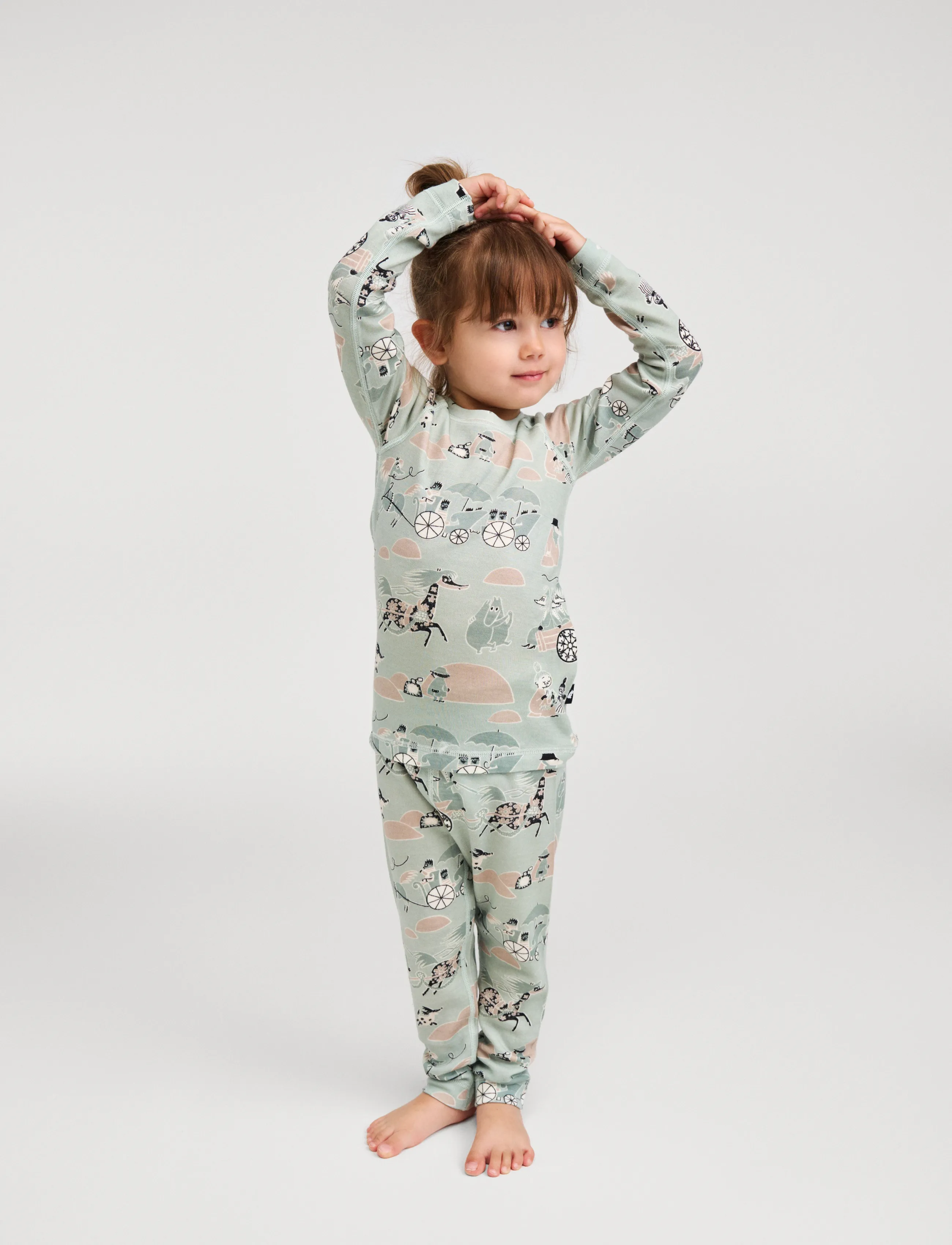 Reima - Thermal base layer set, Moomin Trivsam - jacken & mäntel - airy green - 2