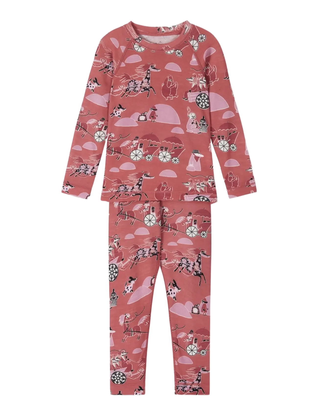 Reima Thermal base layer set, Moomin Trivsam - Winterkollektion - ROSE BLUSH / pink/rose