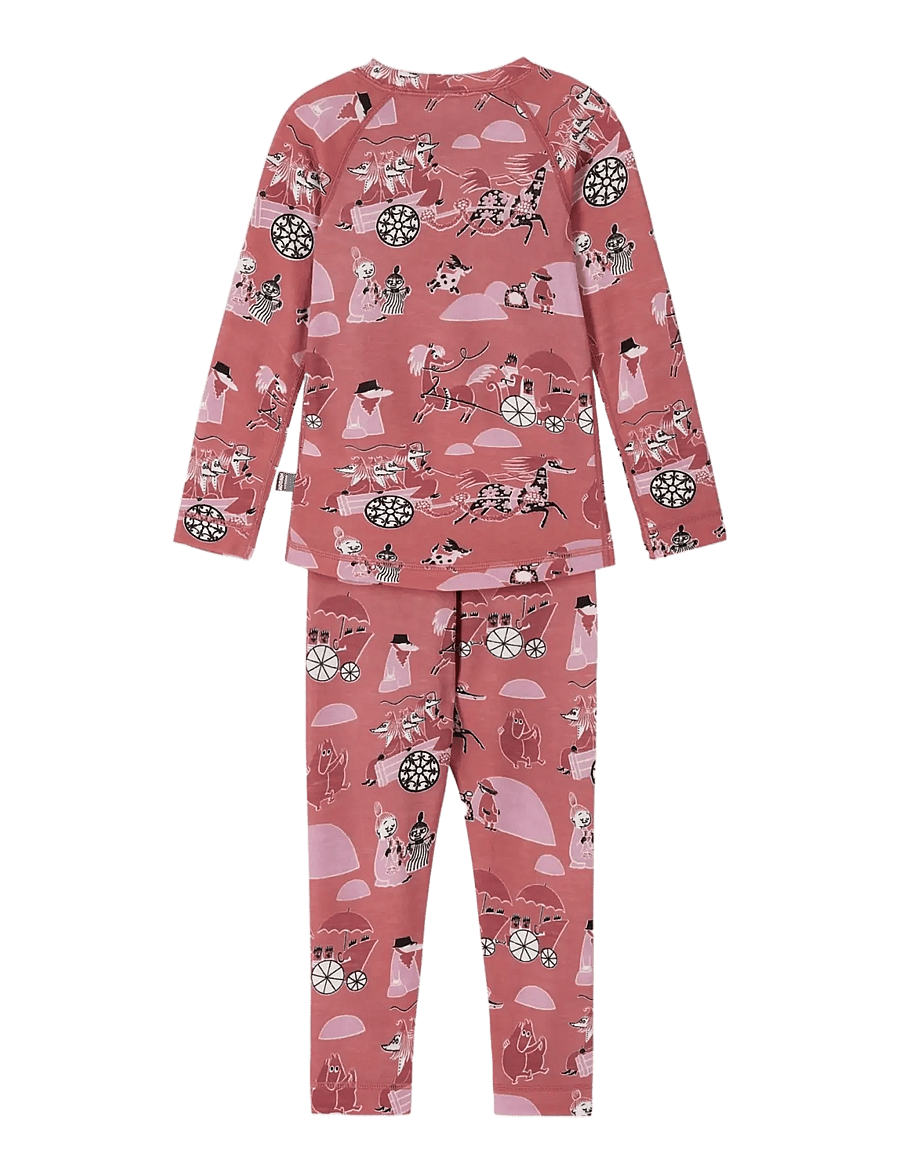 Reima - Thermal base layer set, Moomin Trivsam - base layer baby - rose blush - 2