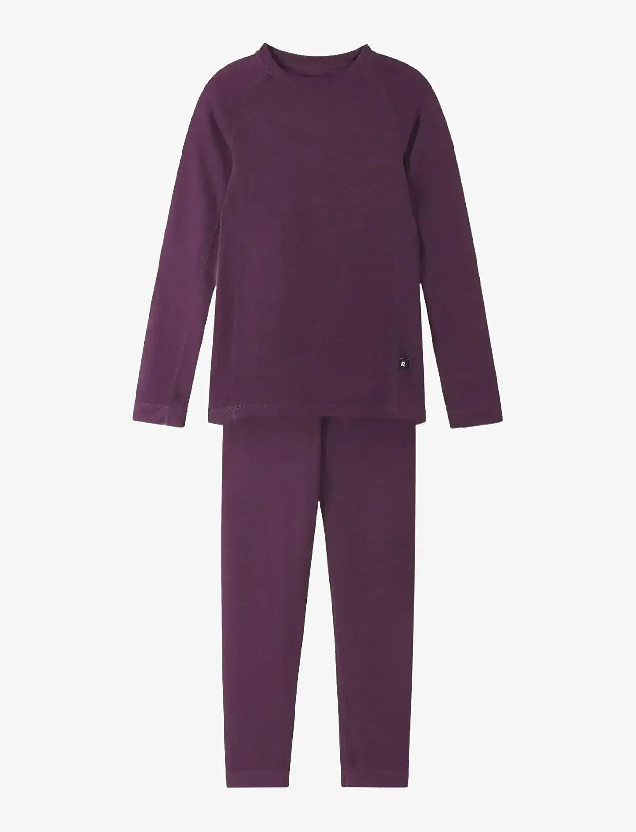 Reima - Wool base layer set, Taitoa - alusriided beebidele - deep purple - 0