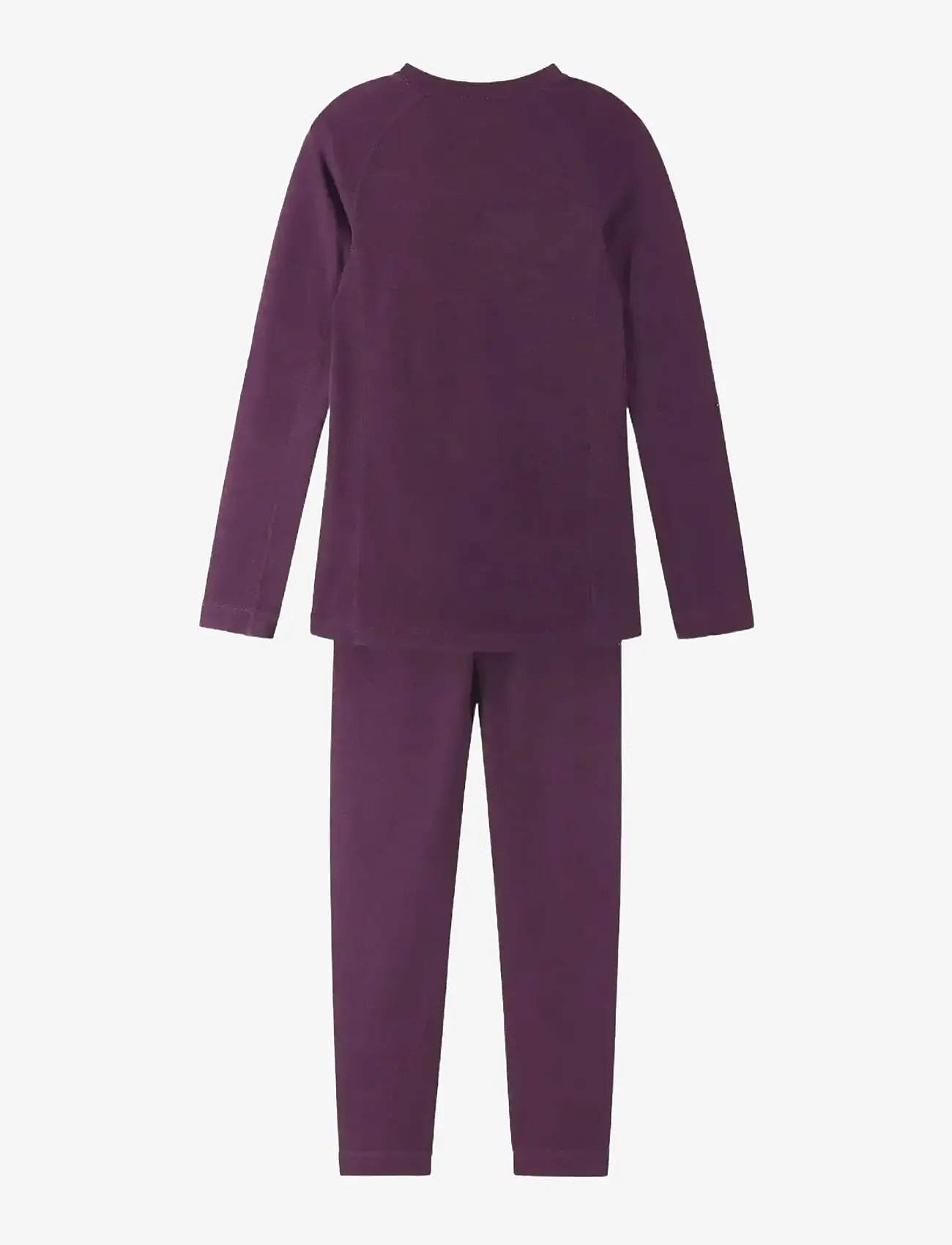 Reima - Wool base layer set, Taitoa - alusriided beebidele - deep purple - 1