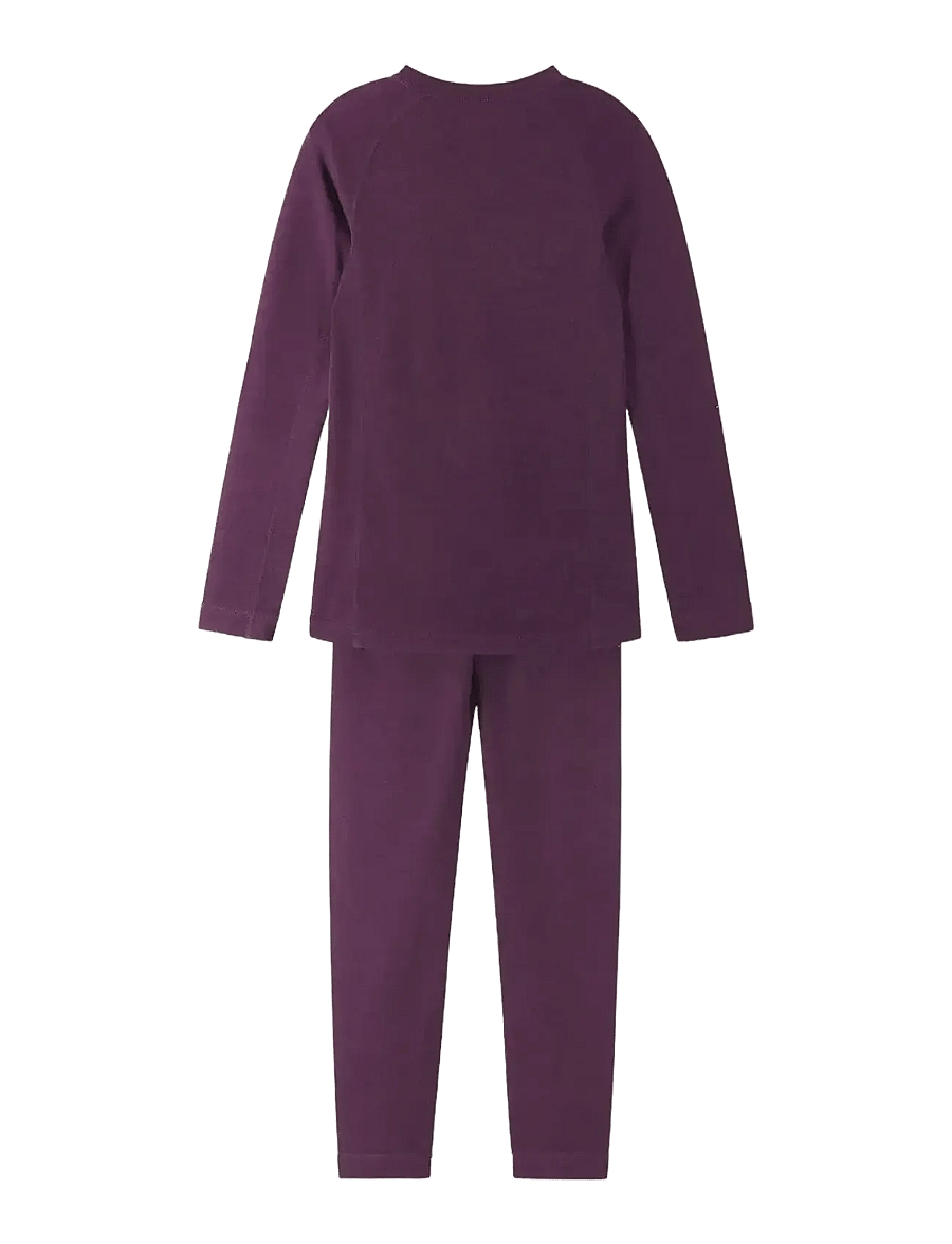Reima - Wool base layer set, Taitoa - underställ baby - deep purple - 1