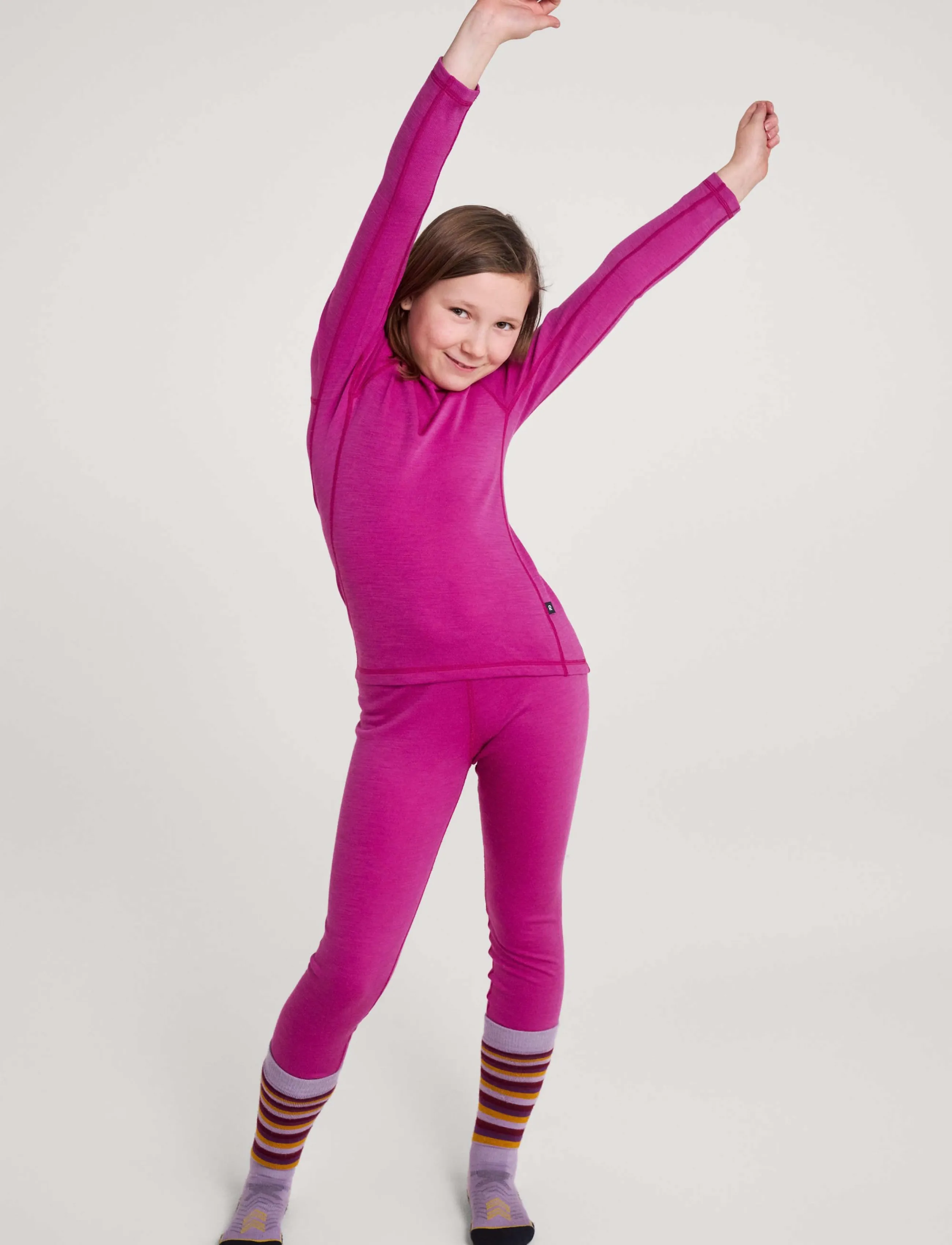 Reima Wool base layer set, Taitoa - Reima - FUCSHIA / pink/rose
