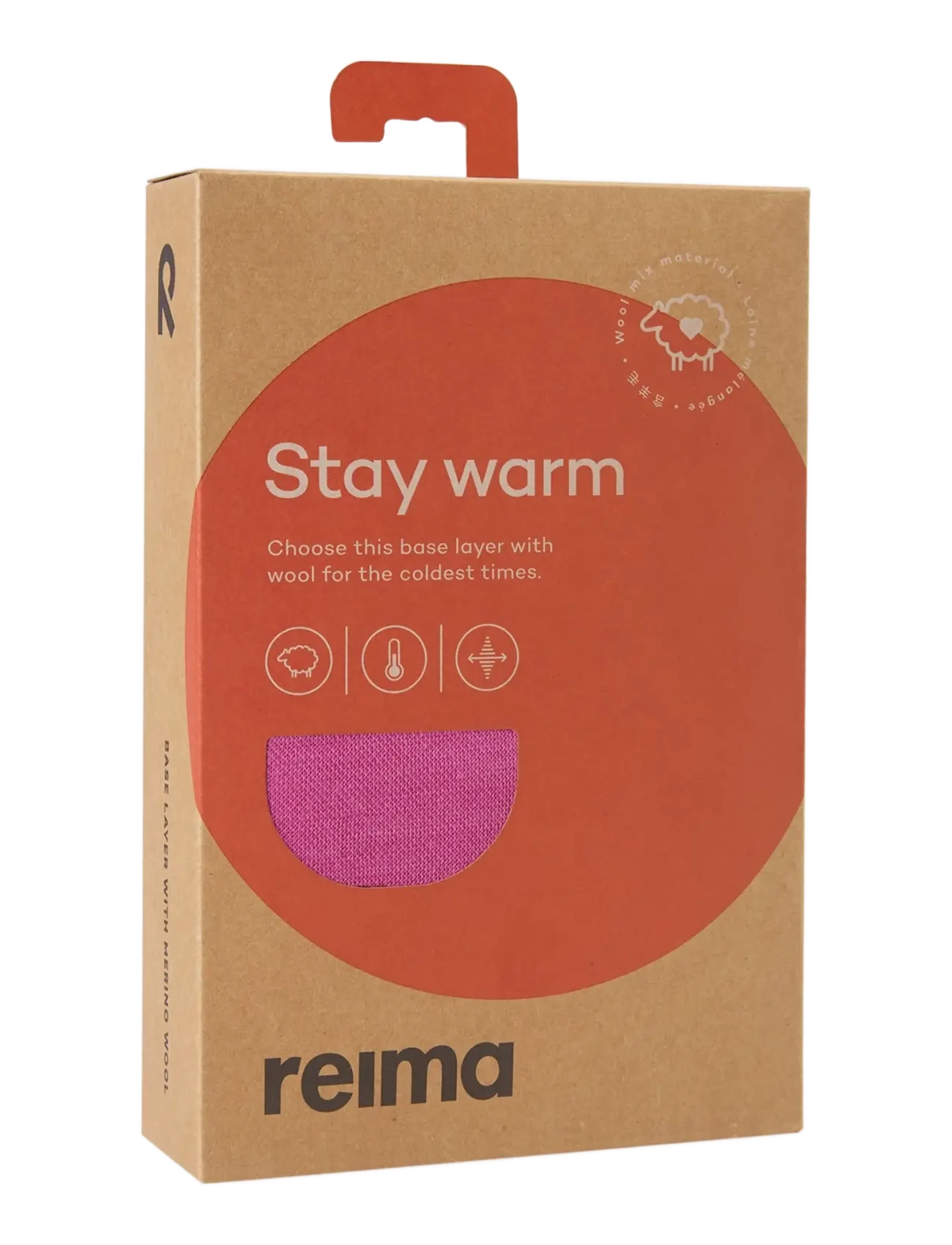 Reima - Wool base layer set, Taitoa - base layer baby - fucshia - 5