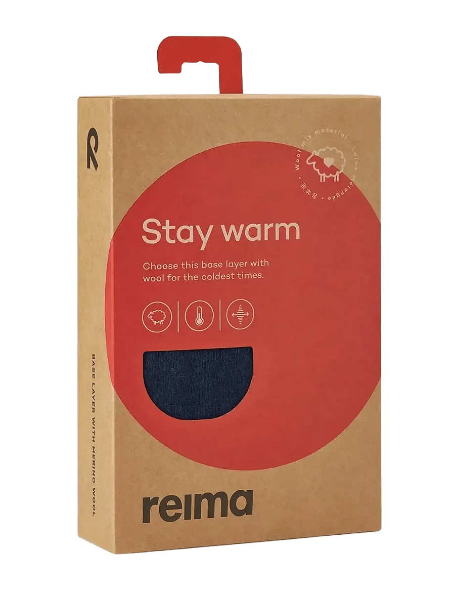 Reima - Wool base layer set, Taitoa - base layer baby - navy - 4