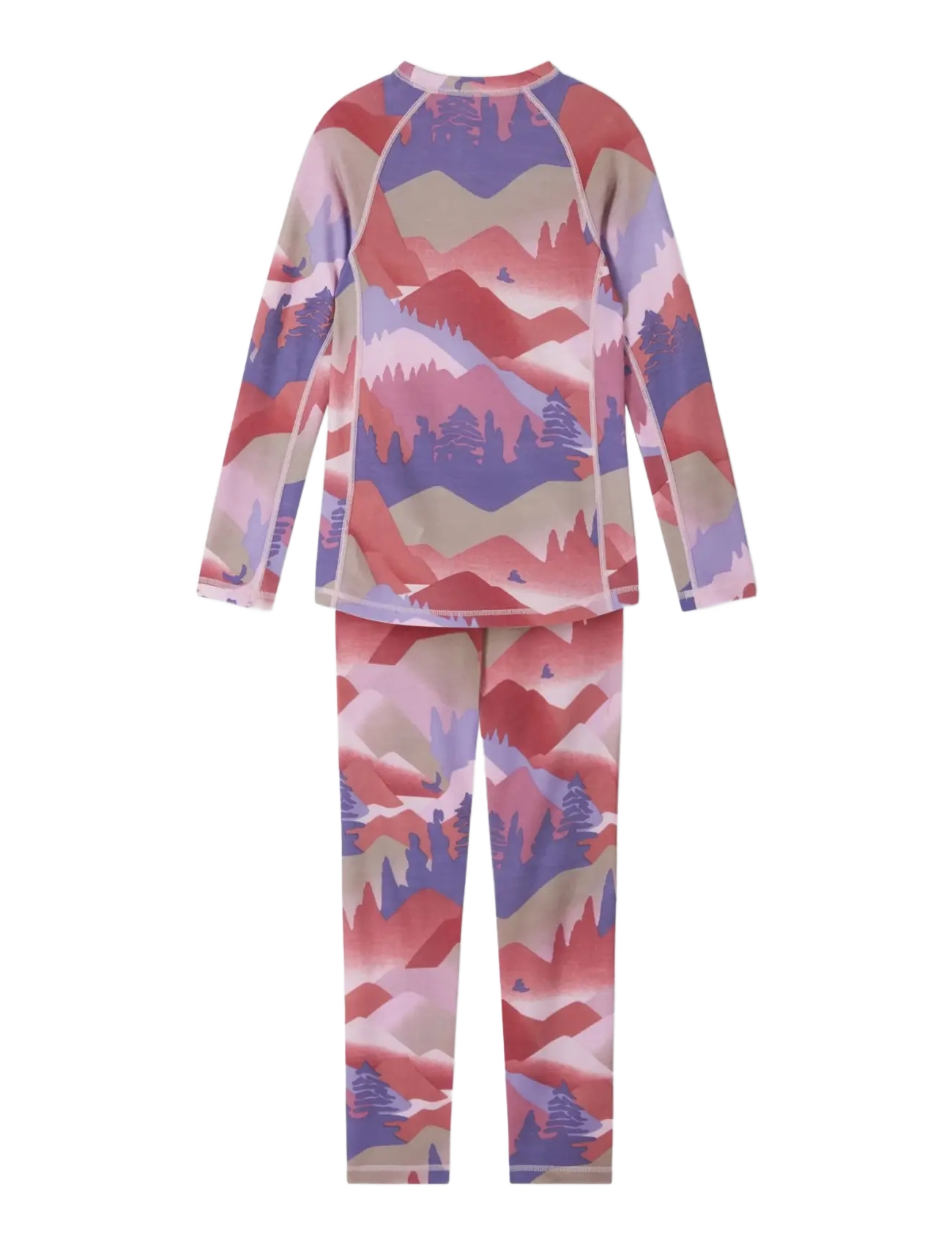 Reima - Wool base layer set, Taitoa - termosæt - grey pink - 2